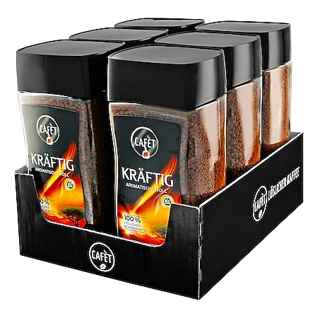 Cafet Instantkaffee Kräftig 200 g, 6er Pack - Bild 1
