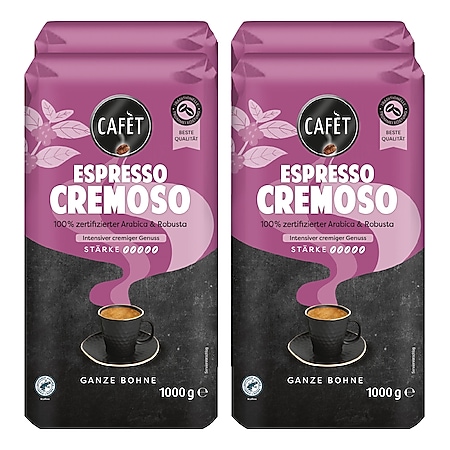Cafet Espresso Ganze Bohnen 1000 g, 4er Pack - Bild 1