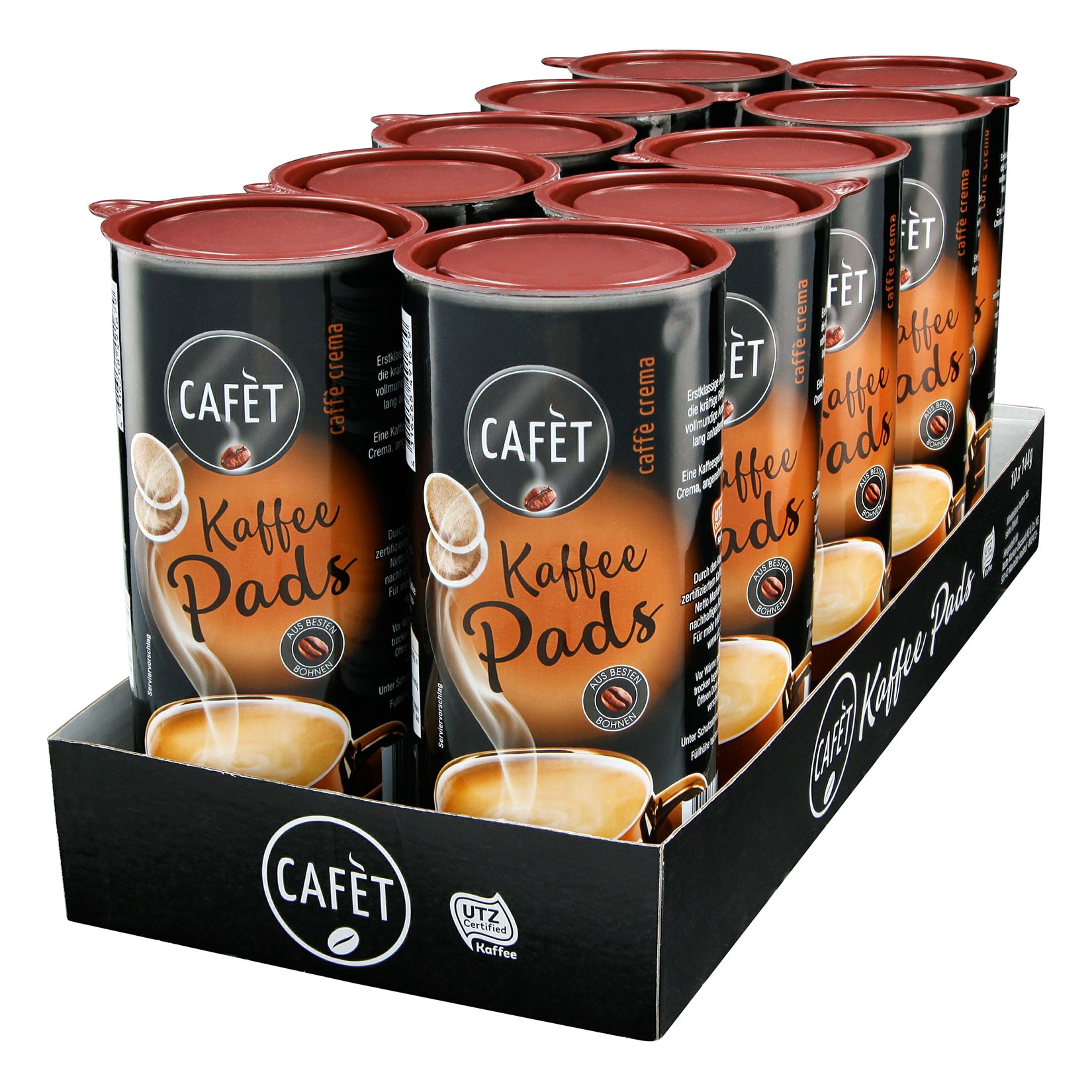 Cafet Crema Pads 144 g, 10er Pack