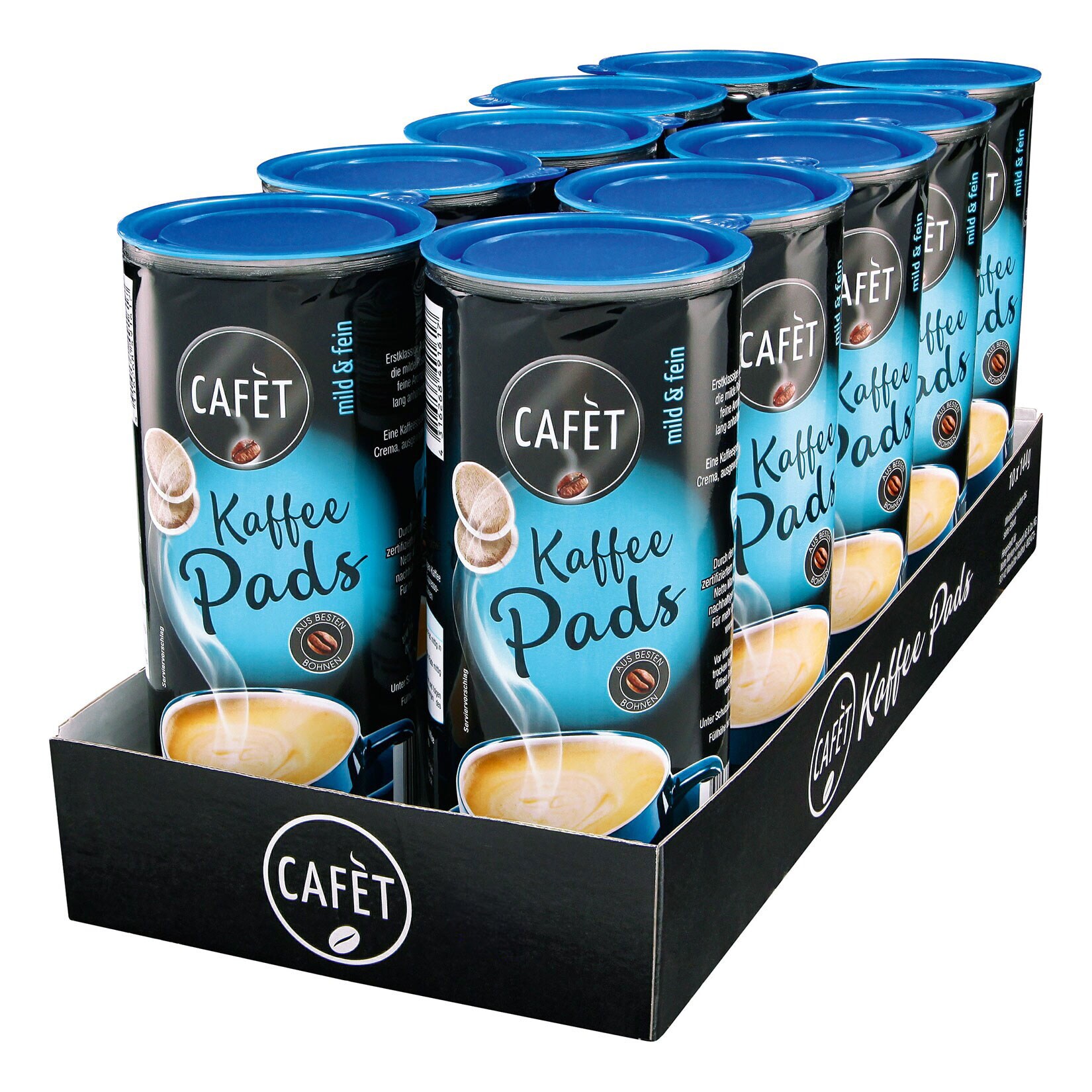 Cafet Mild & Fein Pads 144 g, 10er Pack