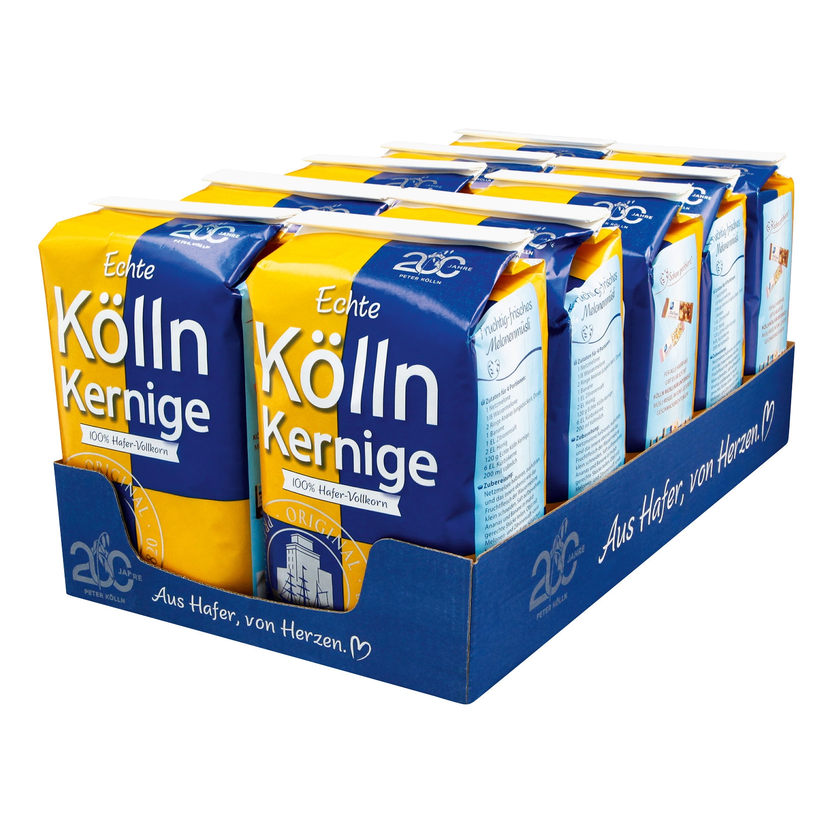 K&ouml;lln Haferflocken kernig 500 g, 10er Pack - Bild 1