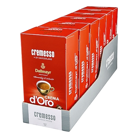 Cremesso Dallmayr Crema dOro intensa Kaffee 16 Kapseln 91 g, 6er Pack - Bild 1