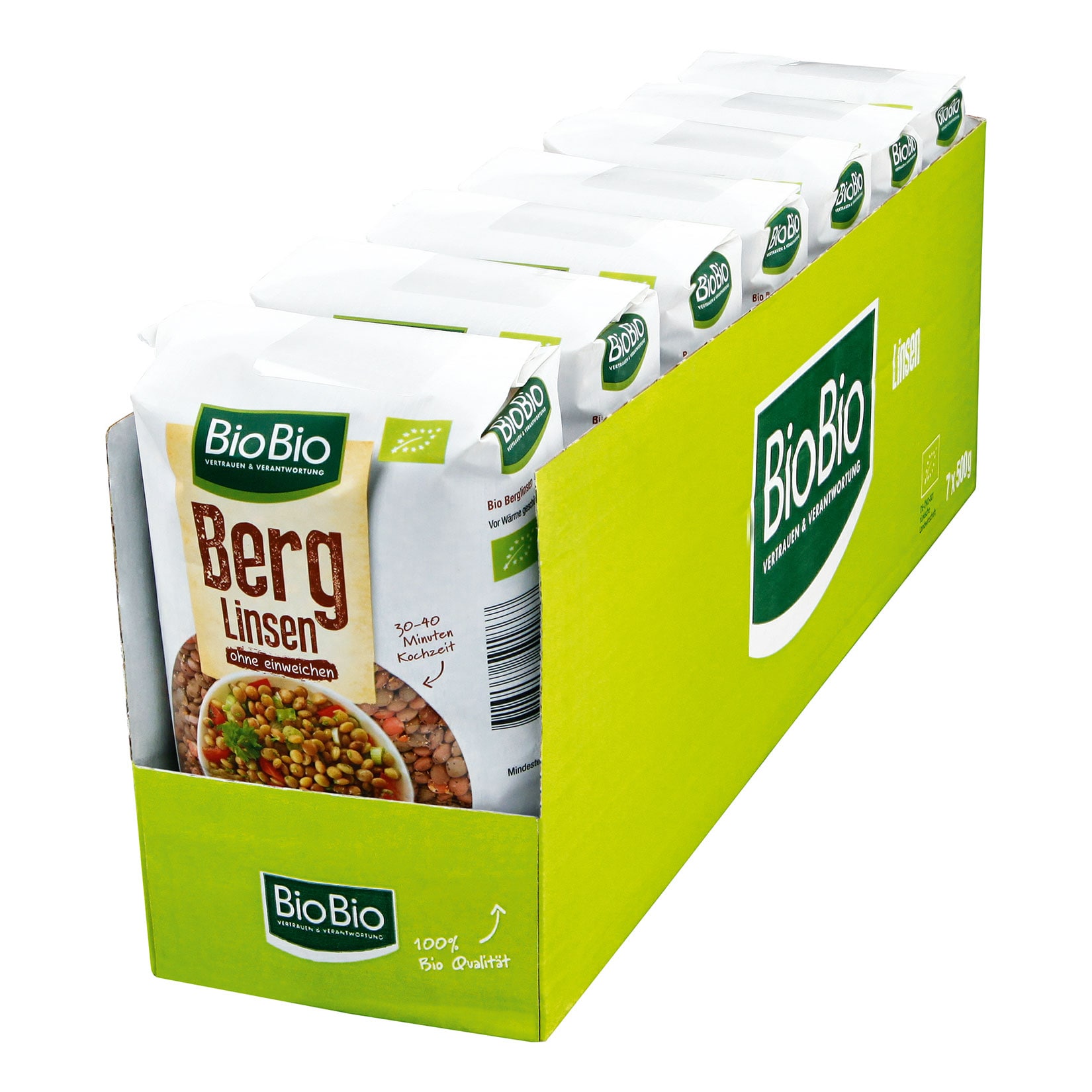 BioBio Berg Linsen 500g, 7er Pack - Bild 1