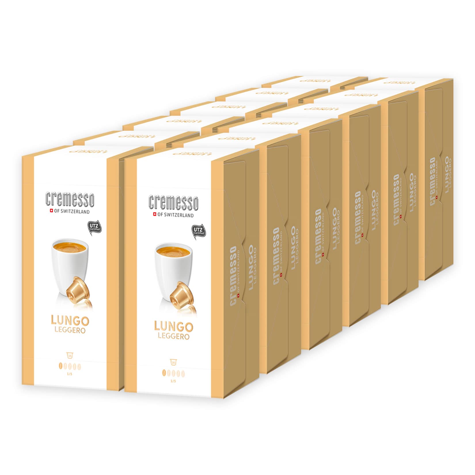 Cremesso Lungo Leggero 16 Kapseln 96 g, 12er Pack - Bild 1