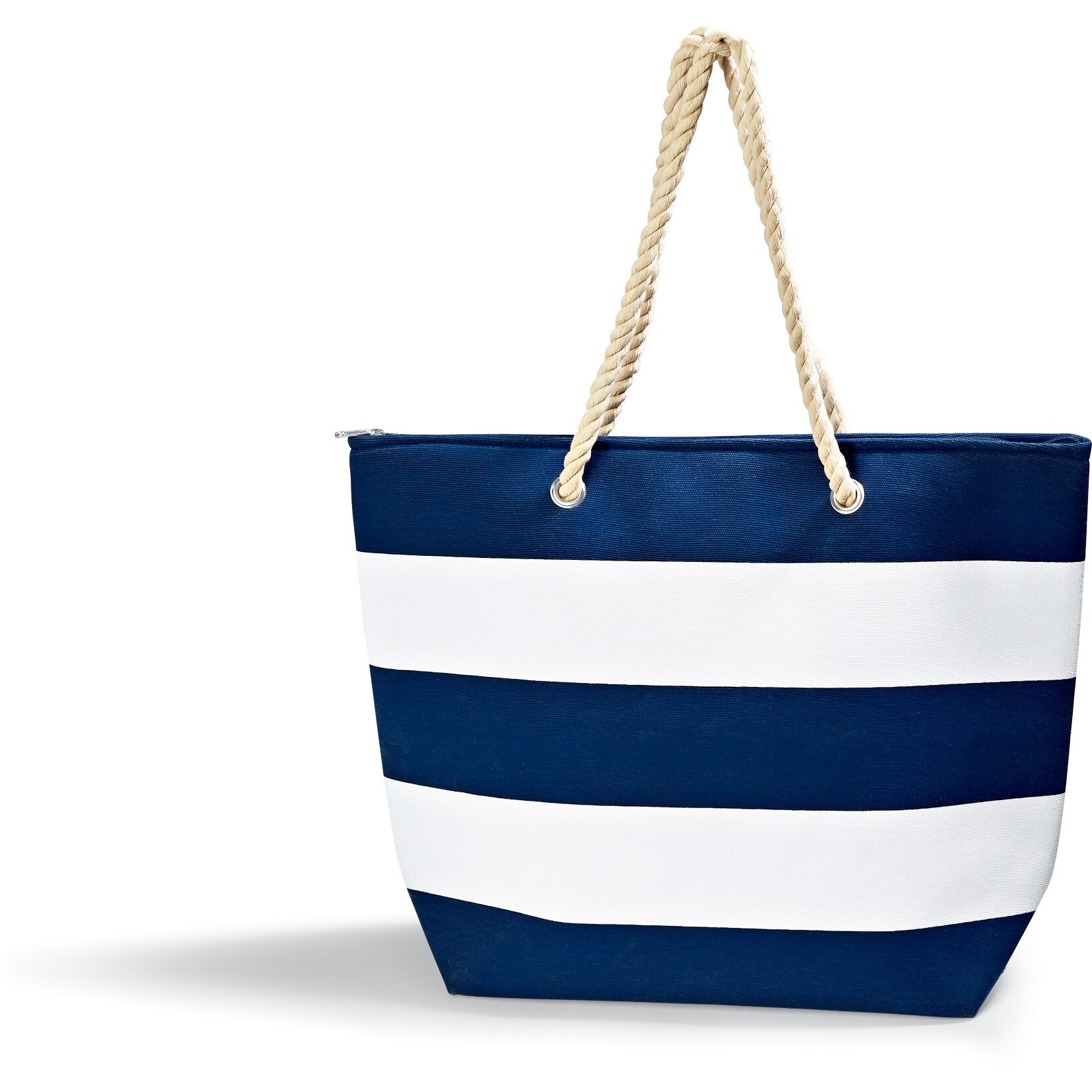 Spirit of Colours Strandtasche, verschiedene Designs - blau/wei&szlig; gestreift - Bild 1