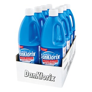 DanKlorix Hygienereiniger 1,5 Liter, 8er Pack - Bild 1