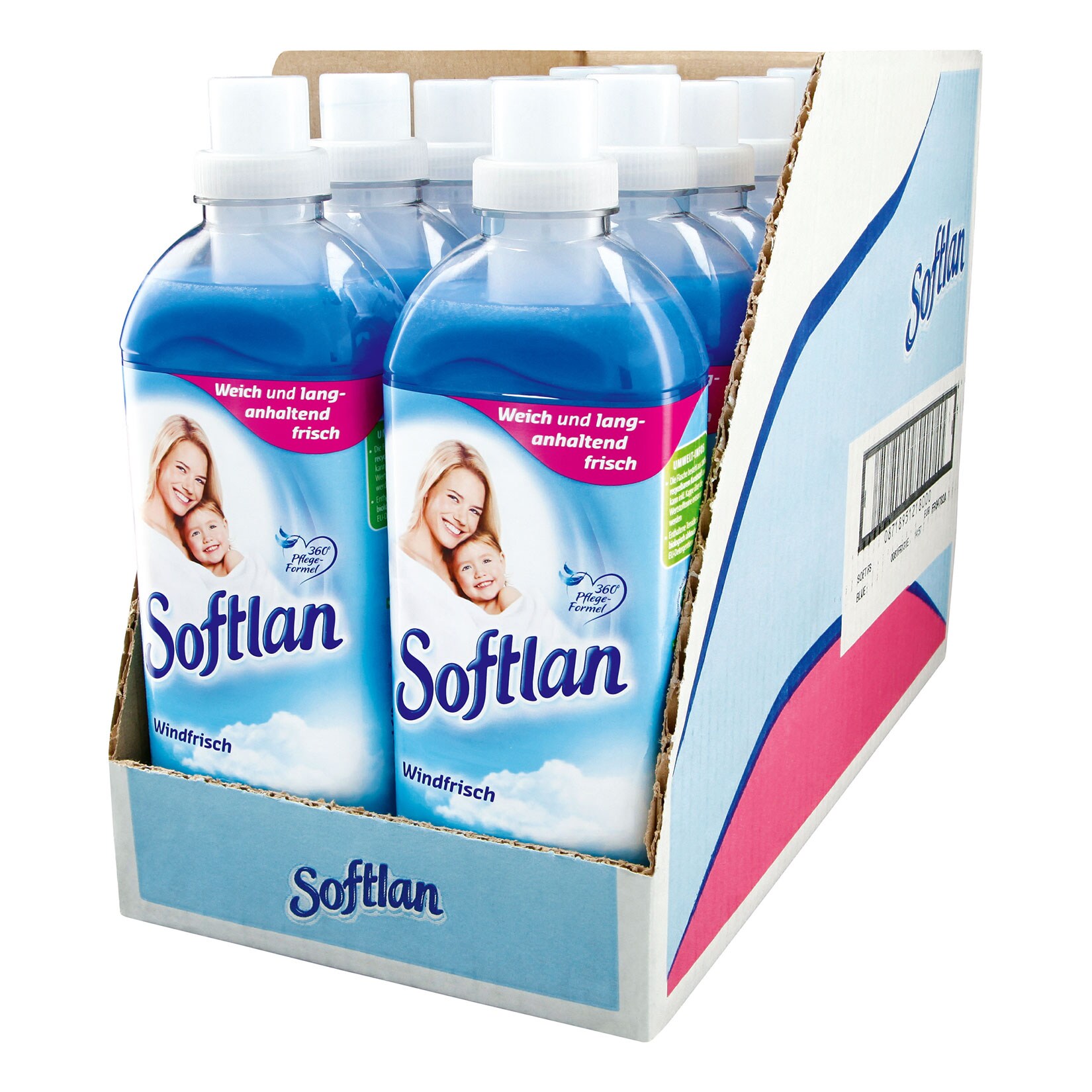 Softlan Weichsp&uuml;ler Windfrisch 1 Liter, 12er Pack - Bild 1