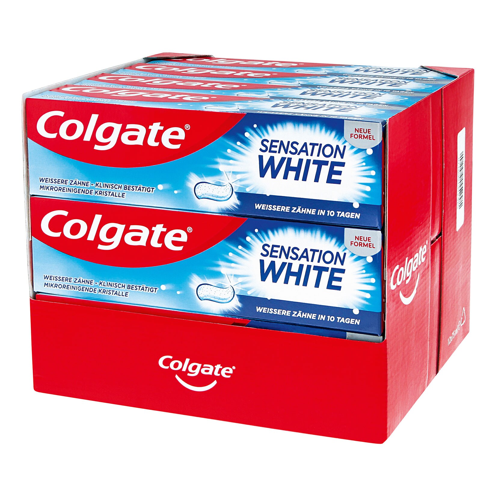 Sensation White Zahncreme , 12er Pack