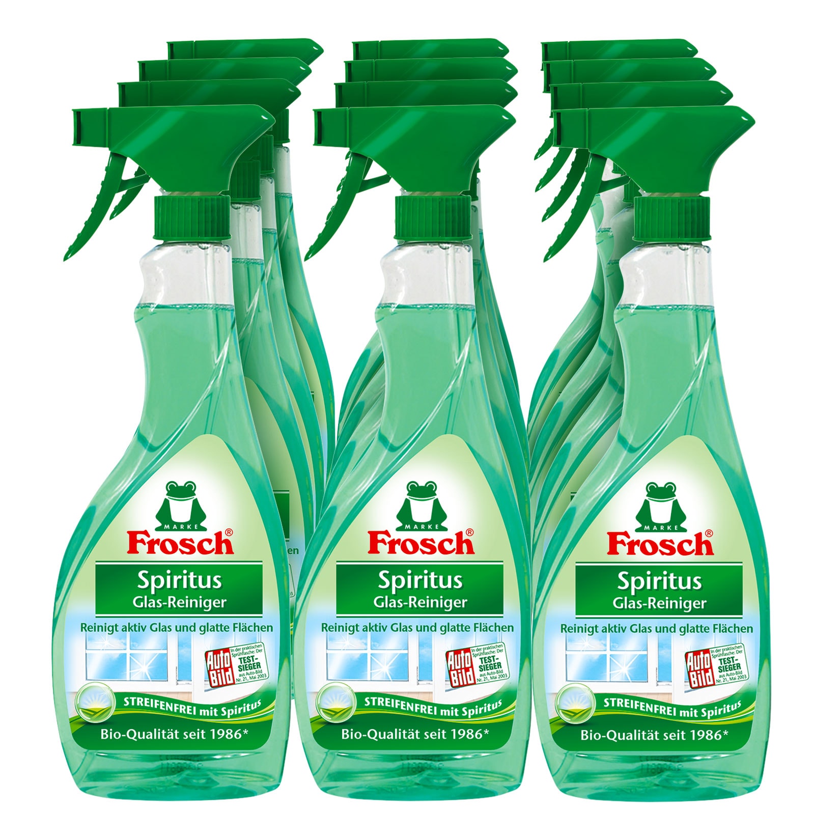 Frosch Spiritus-Glasreiniger 500 ml, 12er Pack - Bild 1