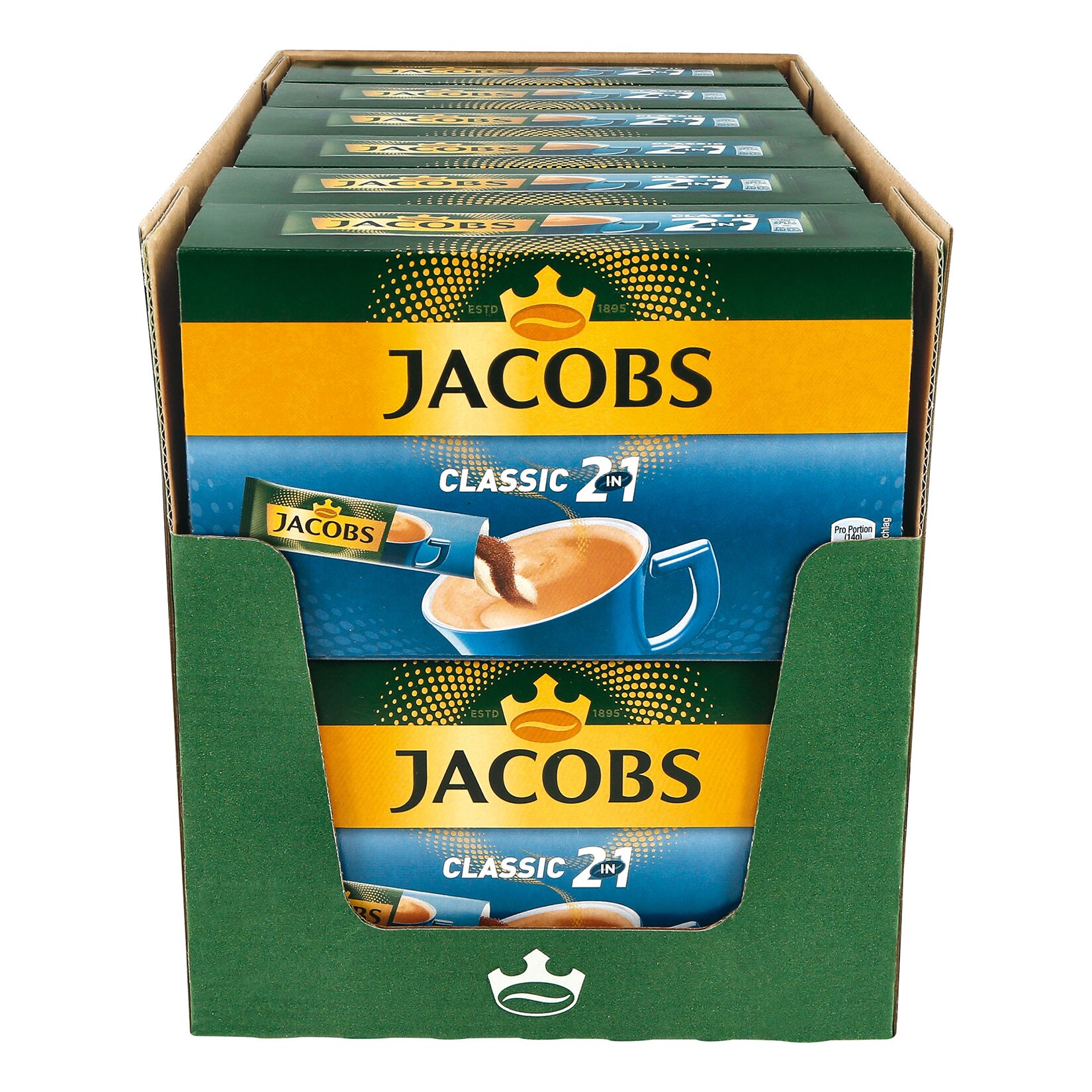 Jacobs Kaffeesticks Classic 2in1 140 g, 12er Pack