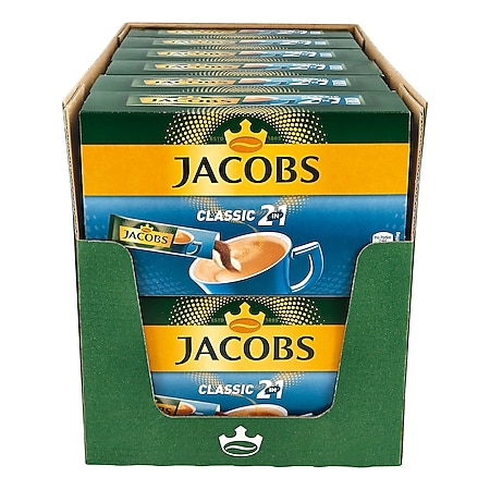 Jacobs Kaffeesticks Classic 2in1 140 g, 12er Pack - Bild 1