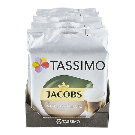 Jacobs Tassimo Latte Macchiato 16 Kapseln 264 g, 5er Pack - Bild 1