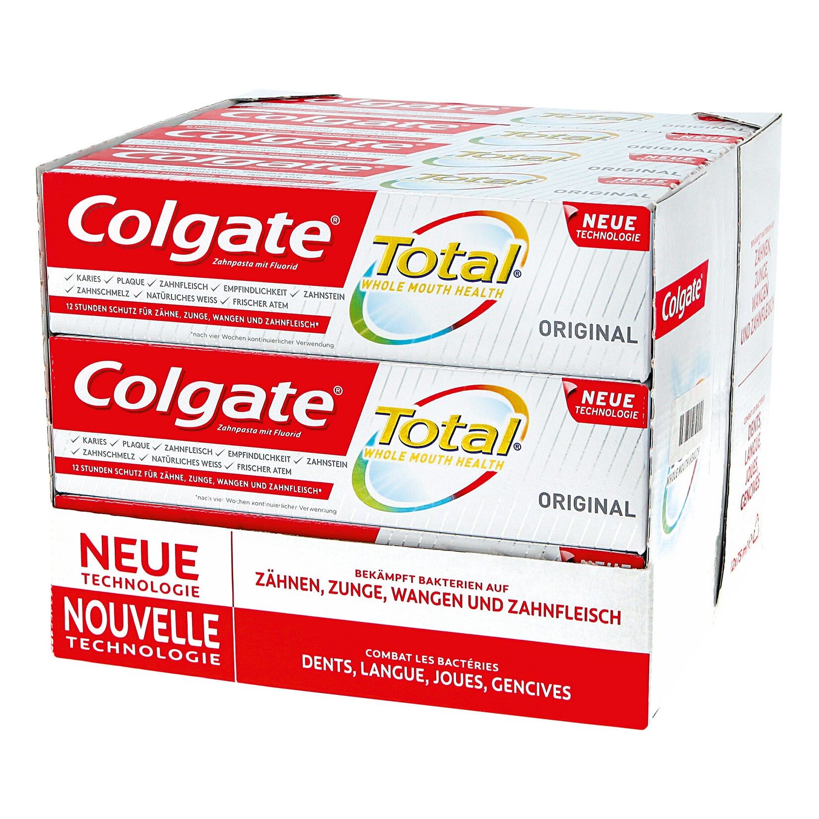 Zahncreme Total Original , 12er Pack