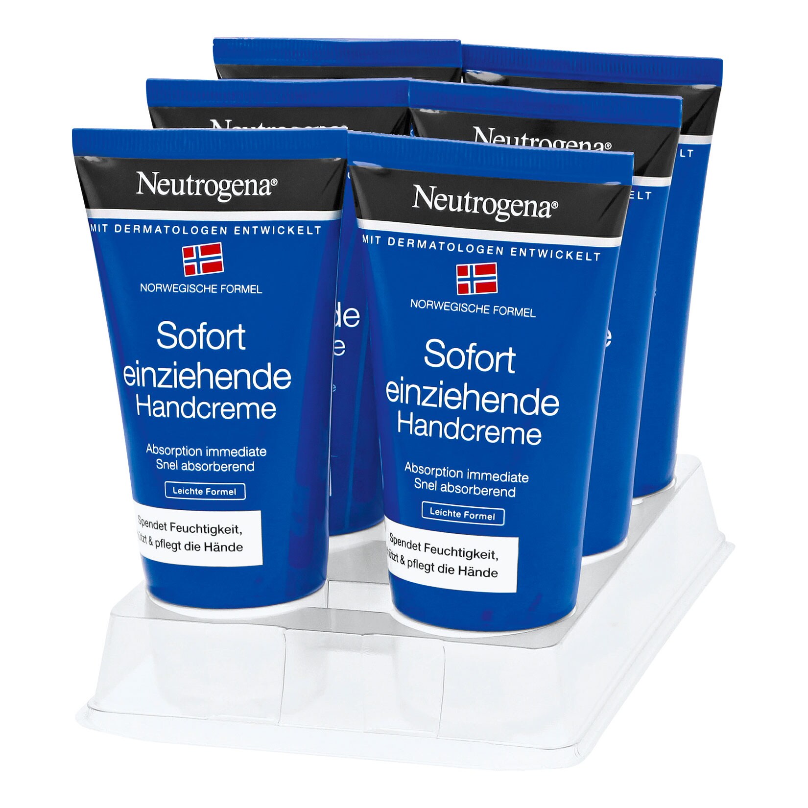 Neutrogena Sofort Einziehende Handcreme 75 ml, 6er Pack - Bild 1