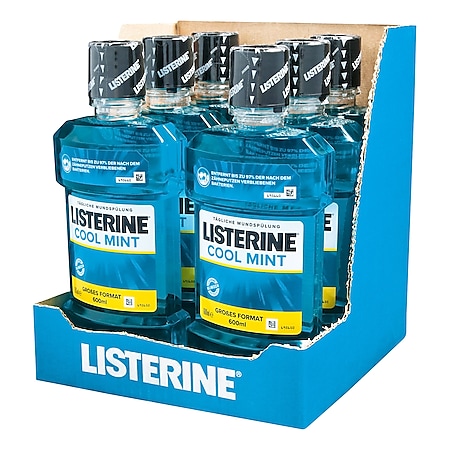 Listerine Mundspülung Coolmint 600 ml, 6er Pack - Bild 1