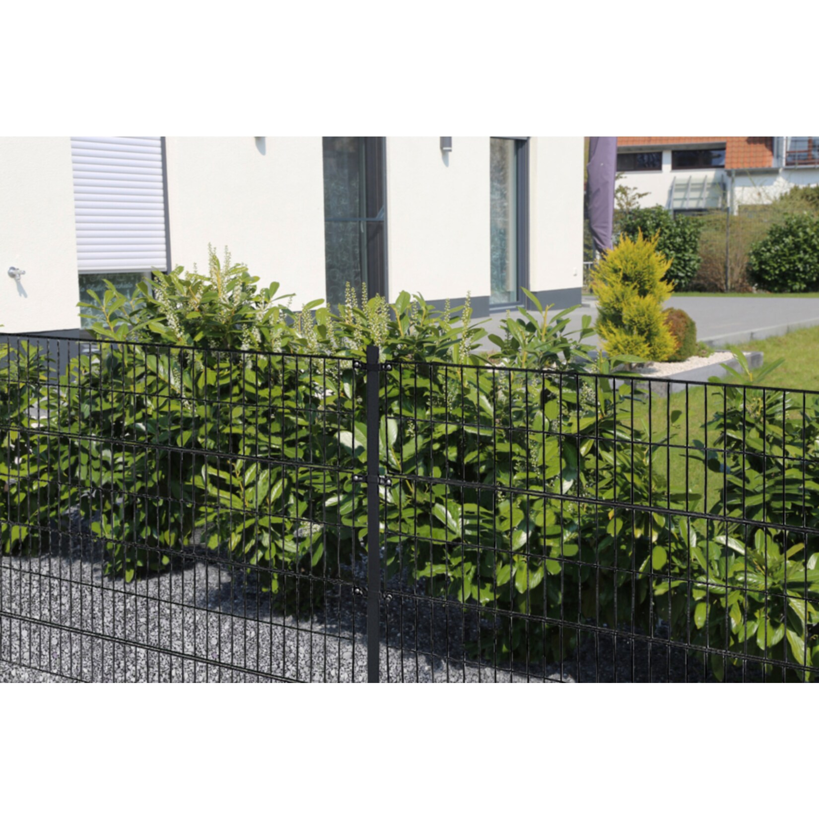 Home Deluxe Doppelstabmattenzaun anthrazit 800 mm x 50 m | 04058166100177