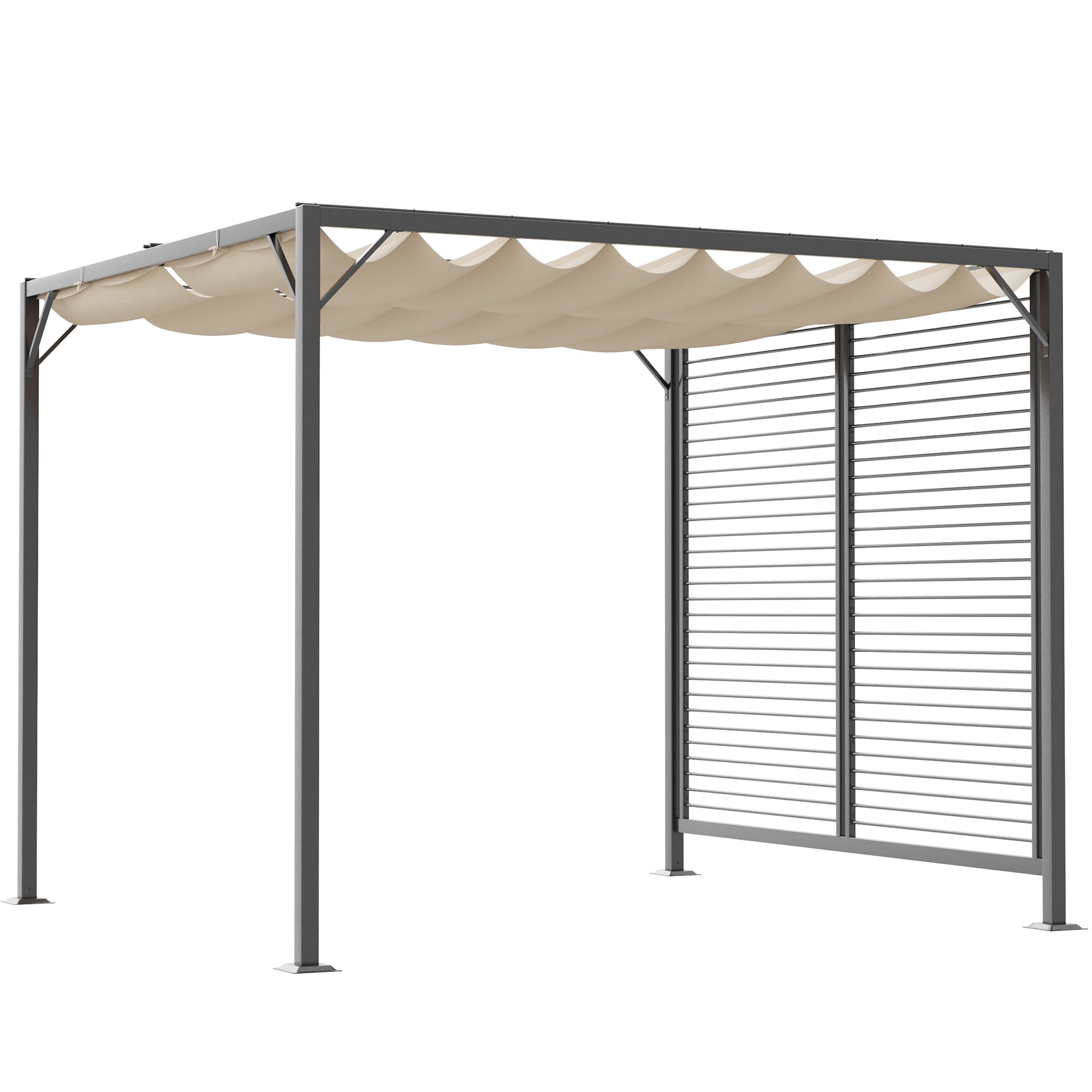 Outsunny Pavillon Metall, Polyester - Bild 1