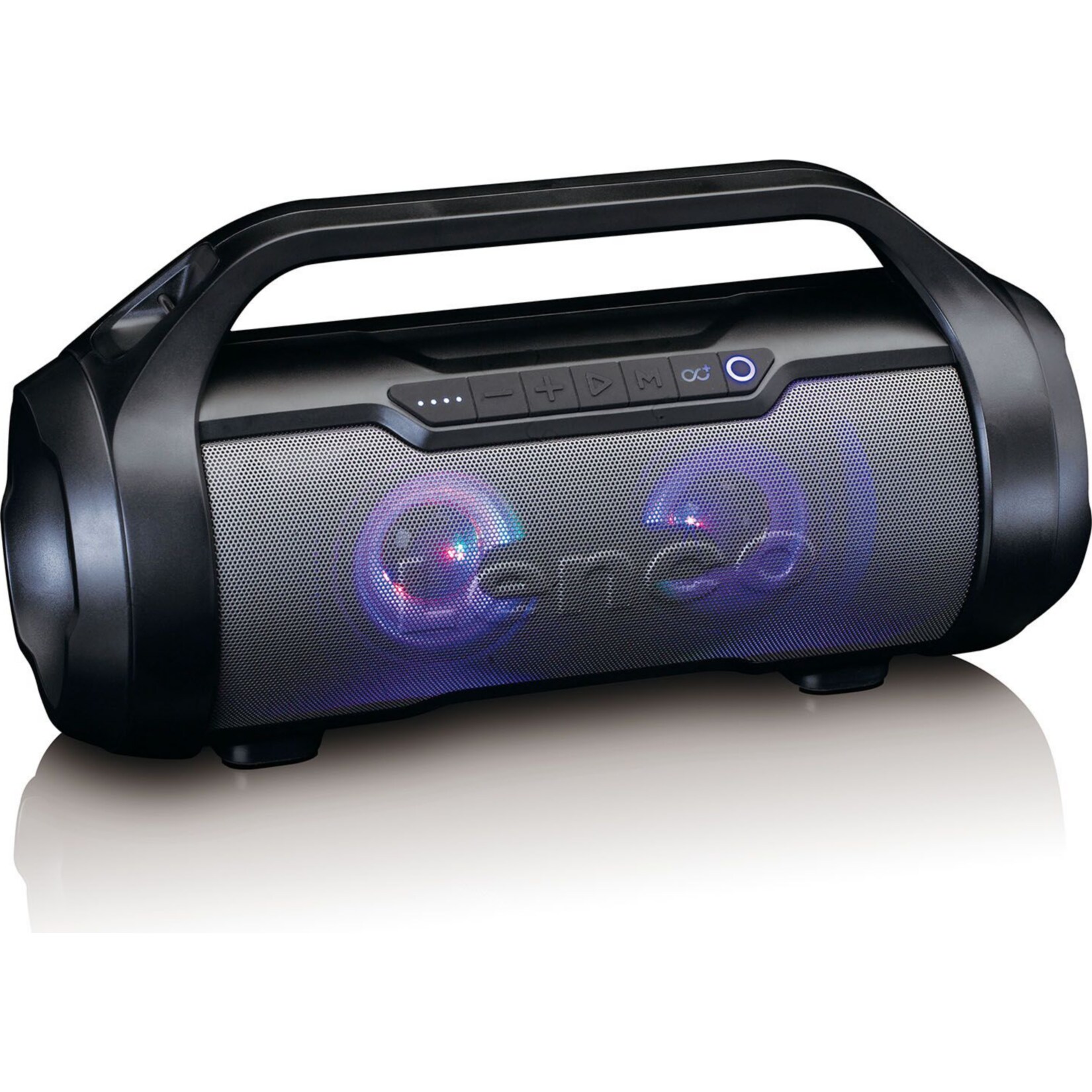 Lenco SPR-070 Water-resistant IPX5 Boombox with FM radio, USB, SD and lights - Bild 1