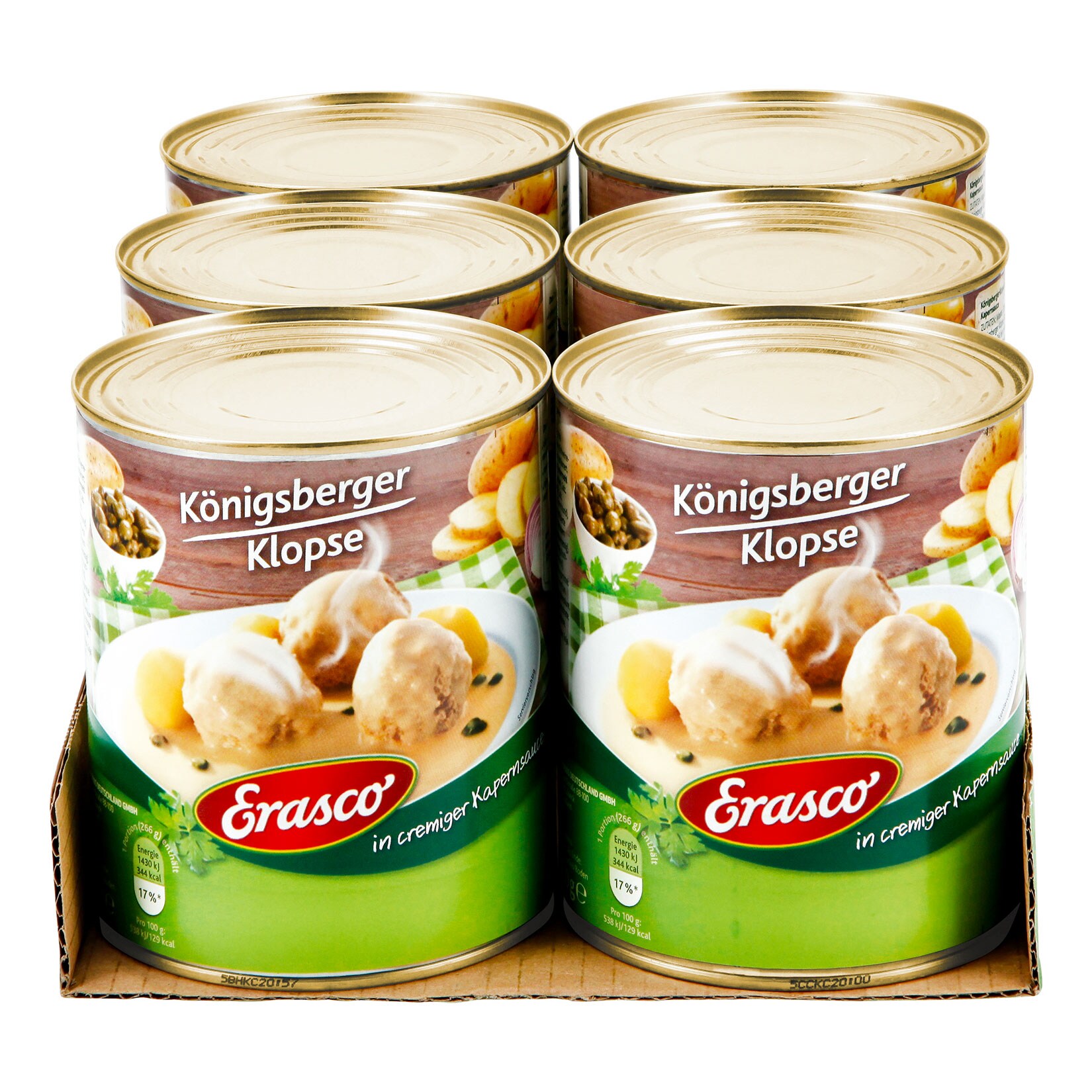 Erasco Königsberger Klopse 800 g, 6er Pack | 04037300704457