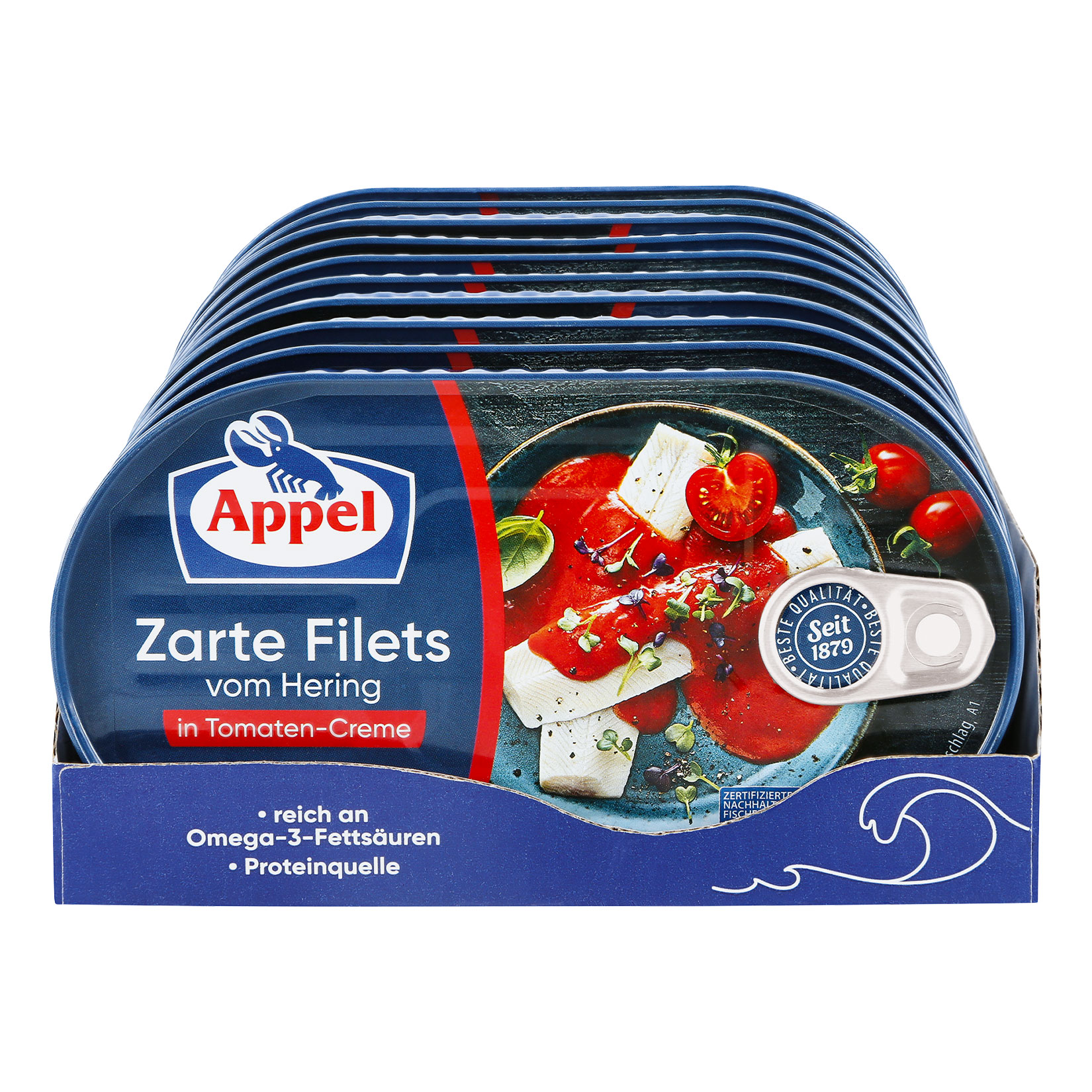 Appel Heringsfilet in Tomaten-Creme 200 g, 10er Pack - Bild 1