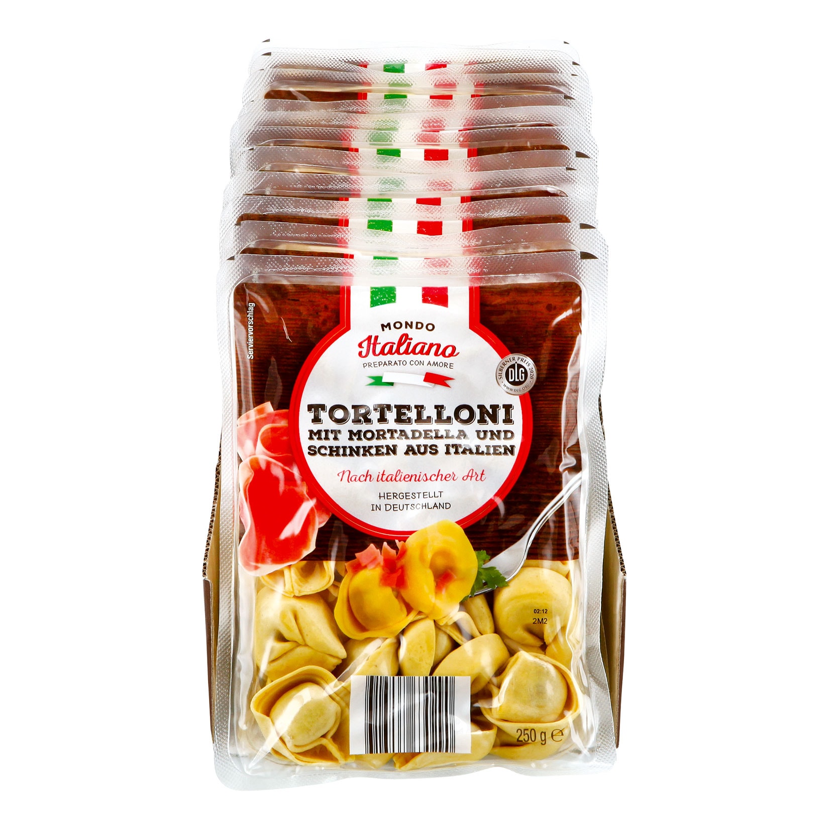 Mondo Italiano Tortelloni Mortadella und Schinken 250 g, 12er Pack - Bild 1