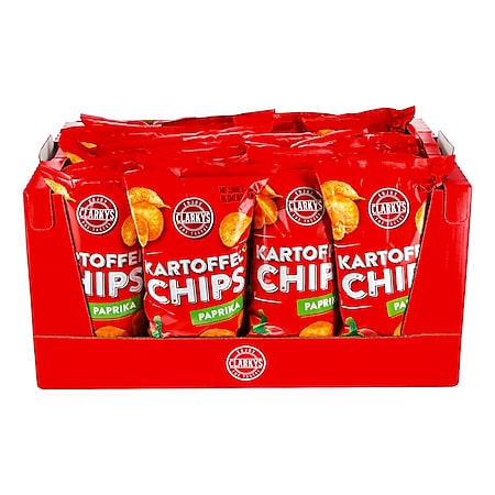 Clarkys Paprika Chips 200 g, 20er Pack - Bild 1