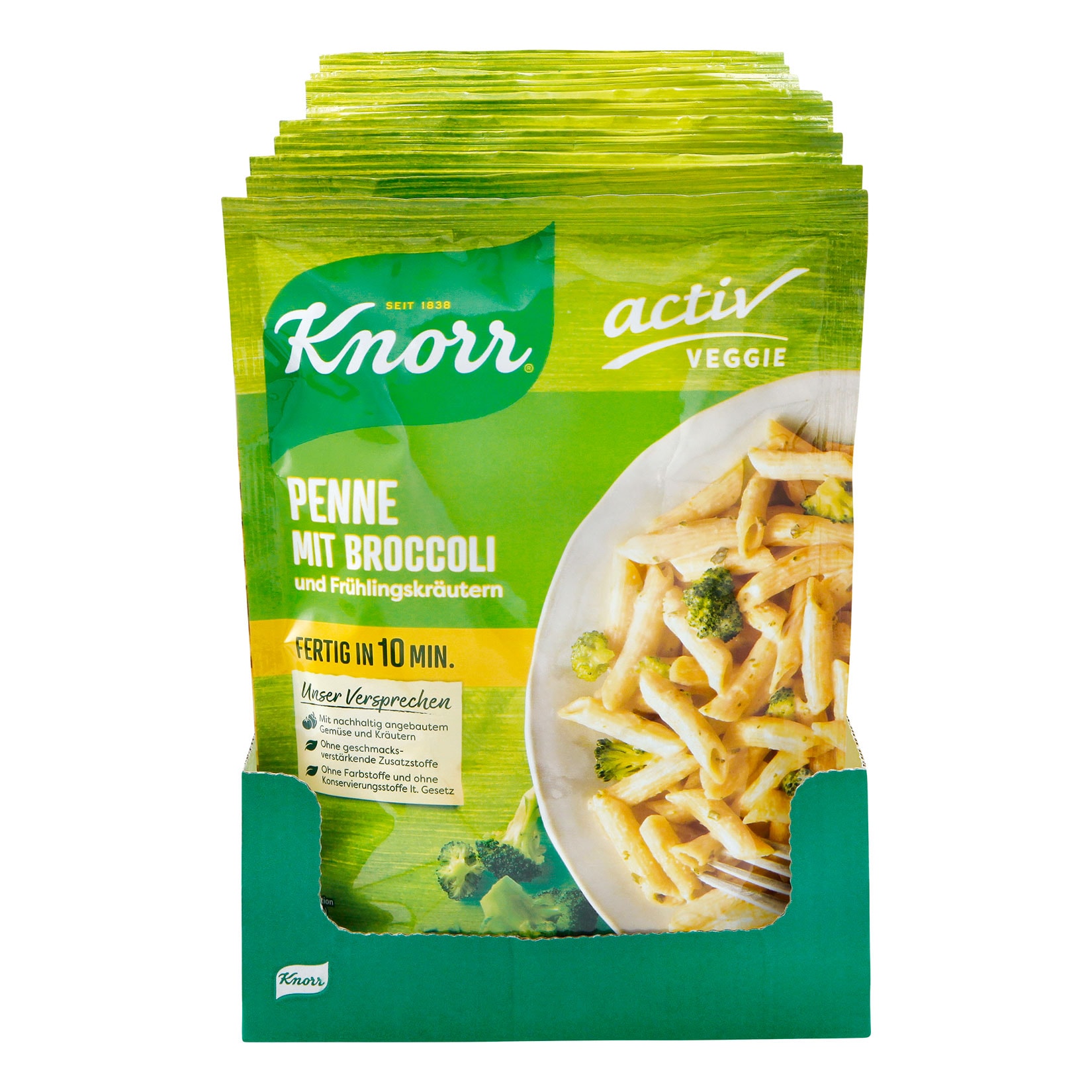 Knorr Veggie Penne mit Broccoli 146 g, 10er Pack - Bild 1