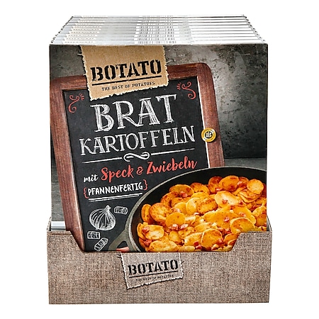 Botato Bratkartoffeln mit Speck & Zwiebeln 400 g, 10er Pack - Bild 1