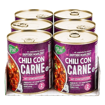 Pote Chili con Carne 800 g, 6er Pack - Bild 1