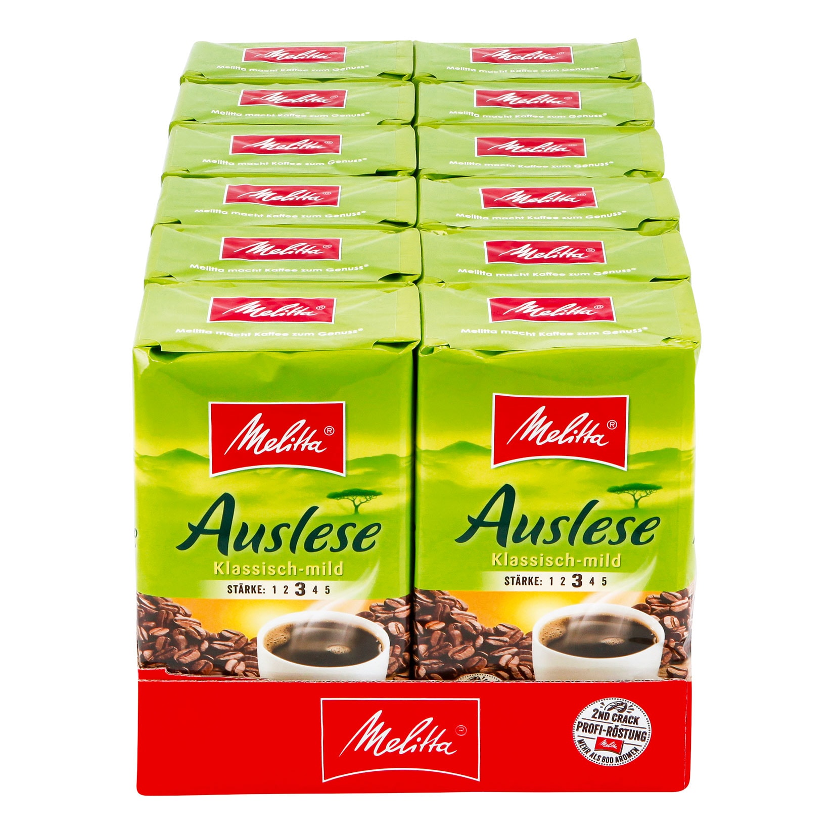 Melitta Auslese mild 500 g, 12er Pack - Bild 1
