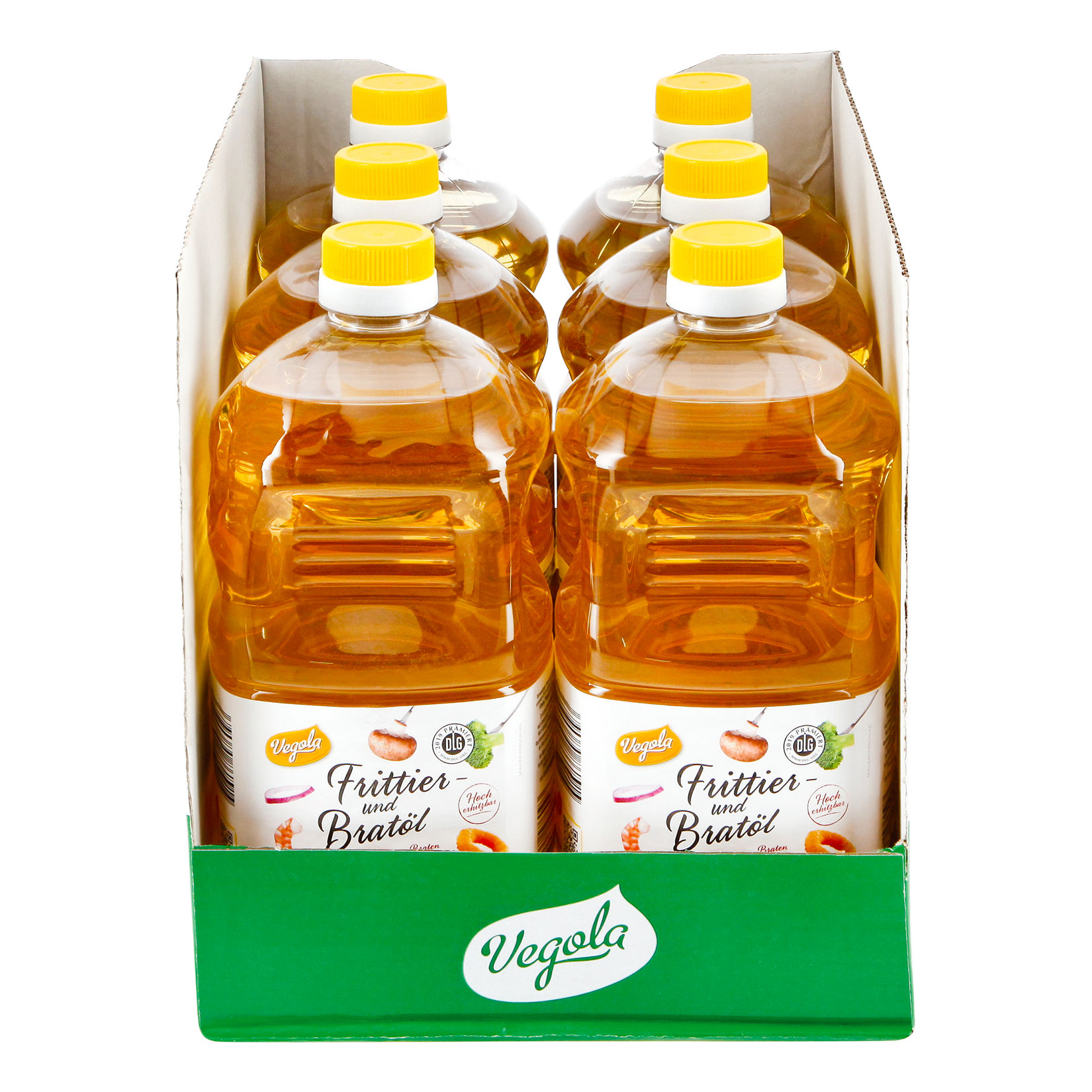Vegola Frittier- und Brat&ouml;l 2 Liter, 6er Pack - Bild 1