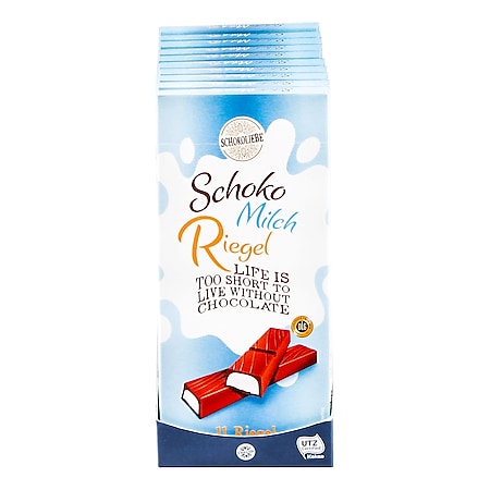 Schokoliebe Schoko-Milch-Riegel 200 g, 10er Pack - Bild 1