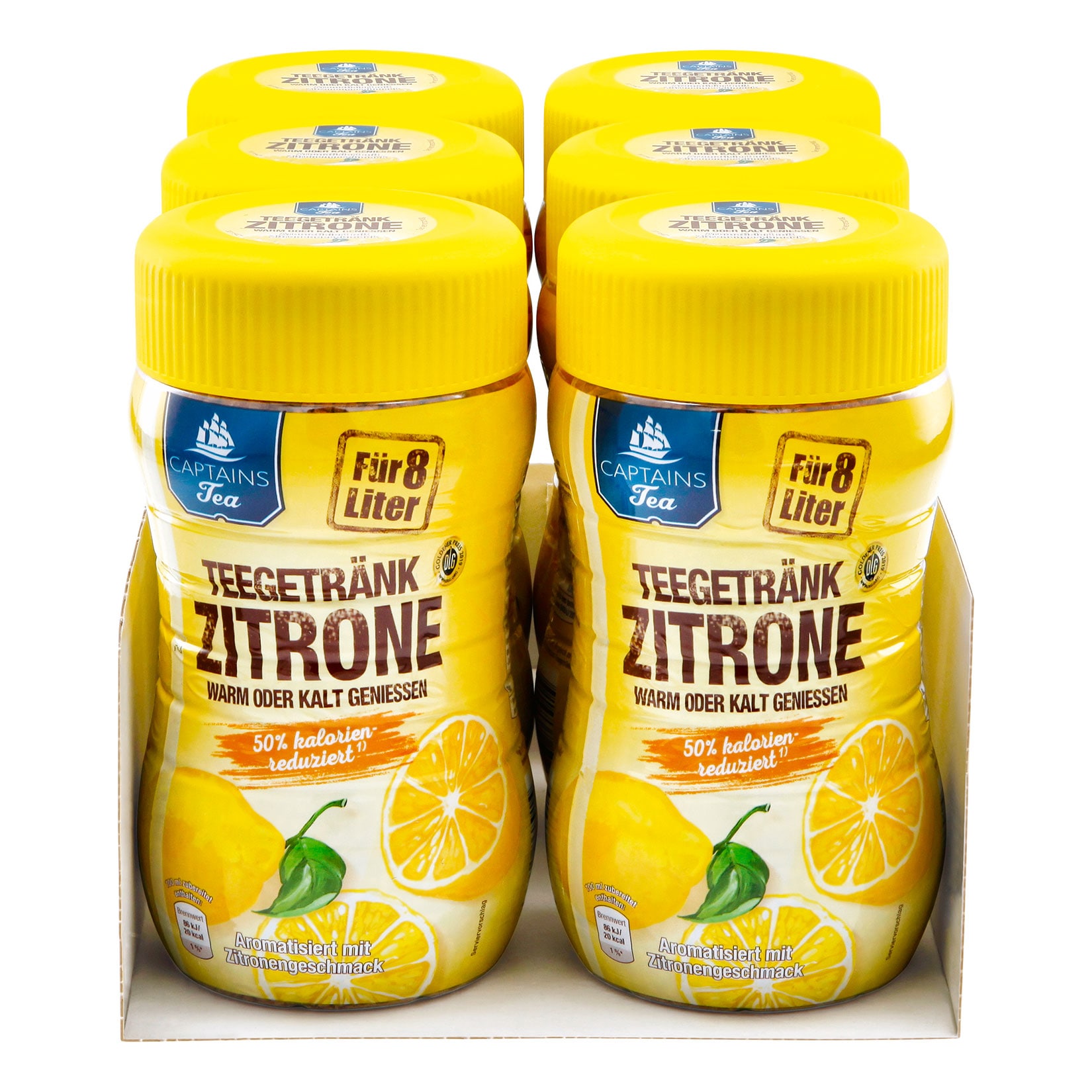 Captains Tea Instanttee Zitrone 400 g, 6er Pack - Bild 1