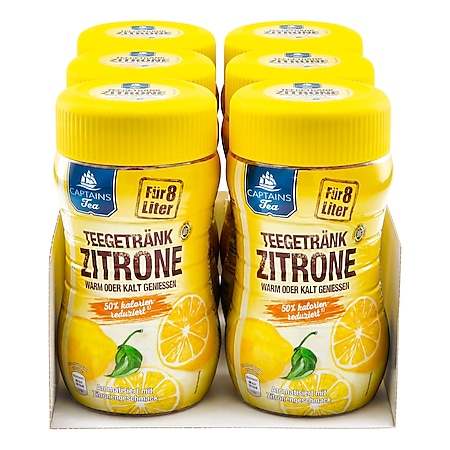 Captains Tea Instanttee Zitrone 400 g, 6er Pack - Bild 1