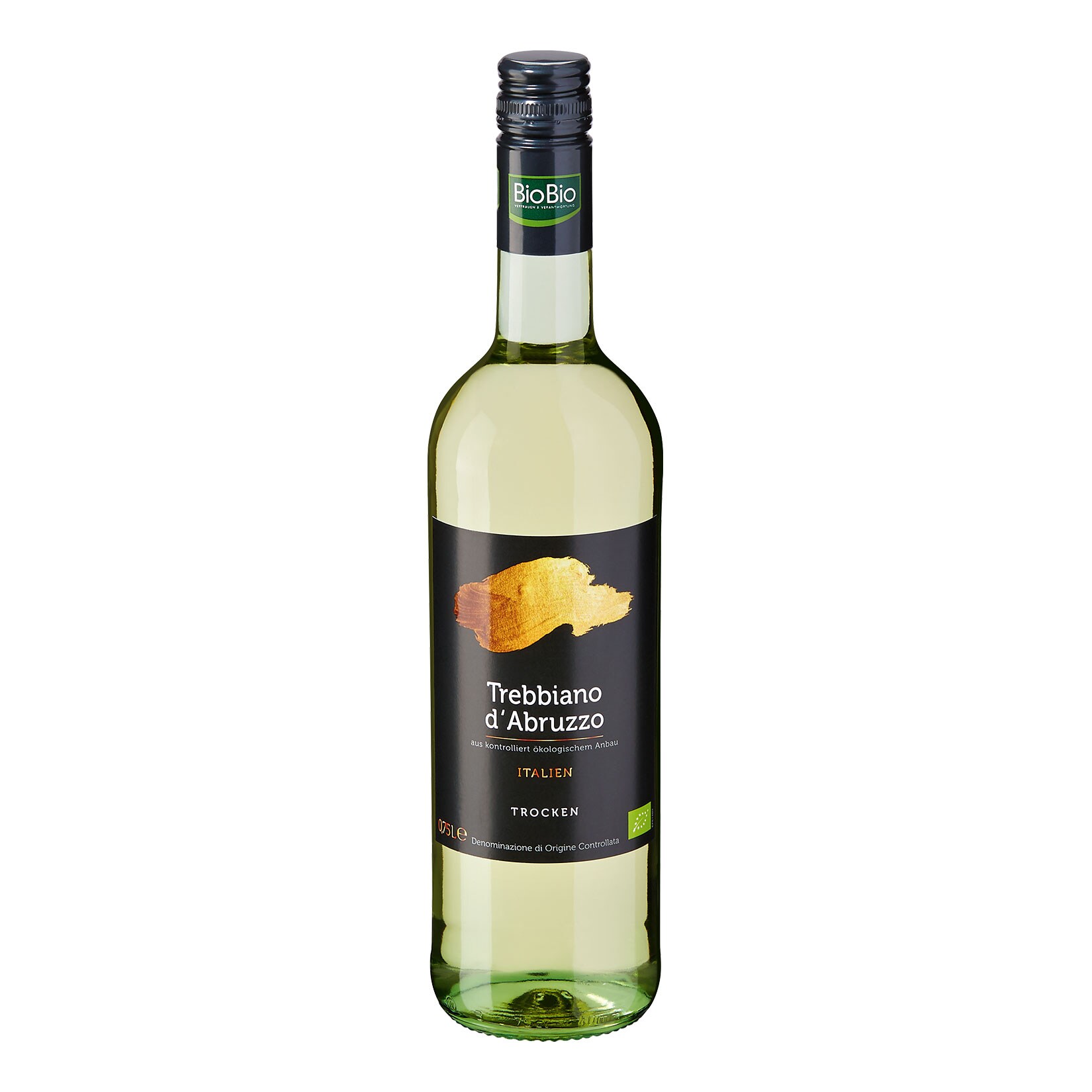 Bio Trebbiano d&acute;Abruzzo DOC trocken 11,0 % vol 0,75 Liter - Bild 1