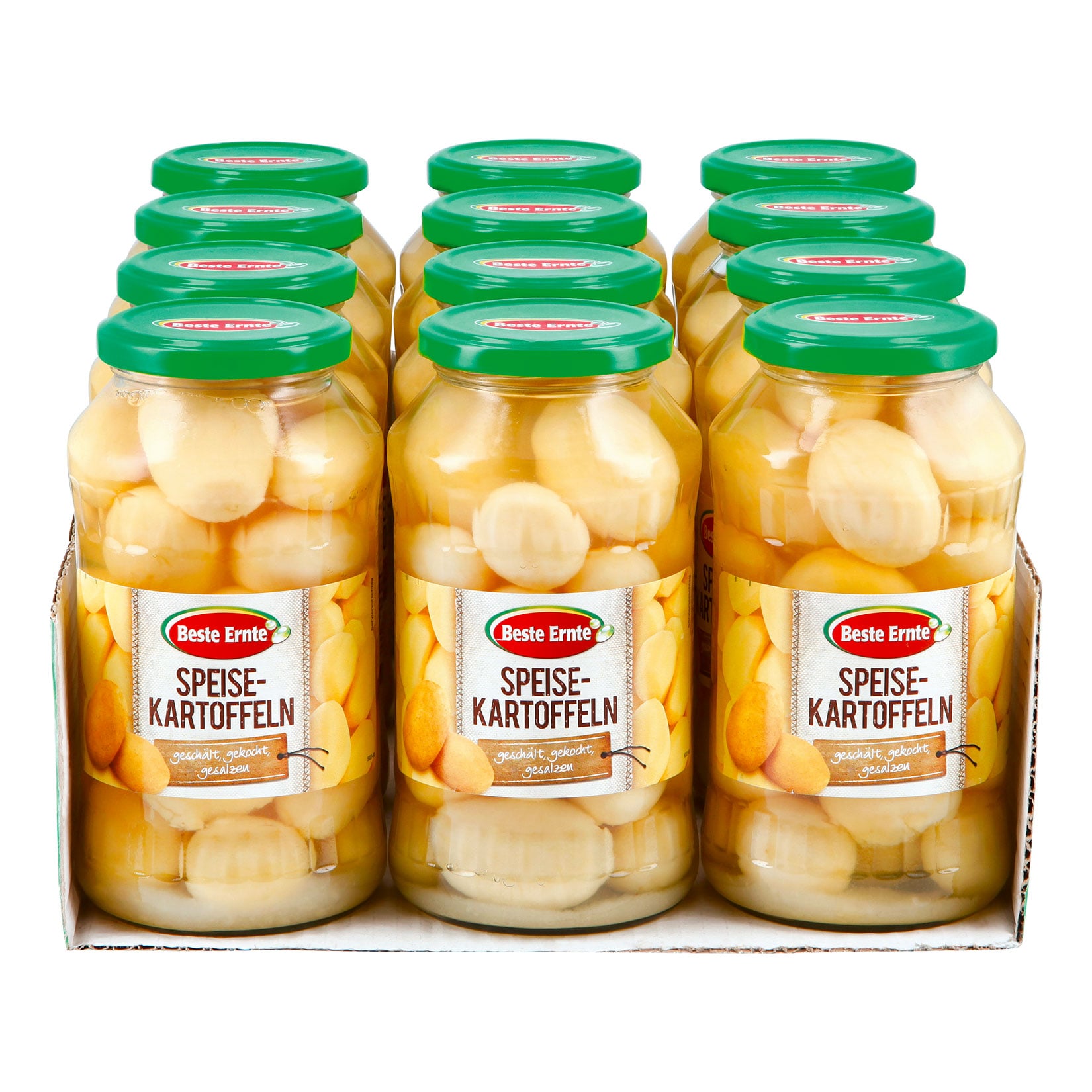 Beste Ernte Speisekartoffeln ganz 425 g Abtropfgewicht, 12er Pack - Bild 1