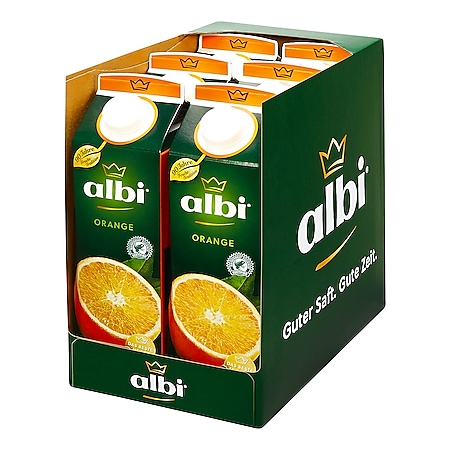 albi Orangensaft 1 Liter, 6er Pack - Bild 1