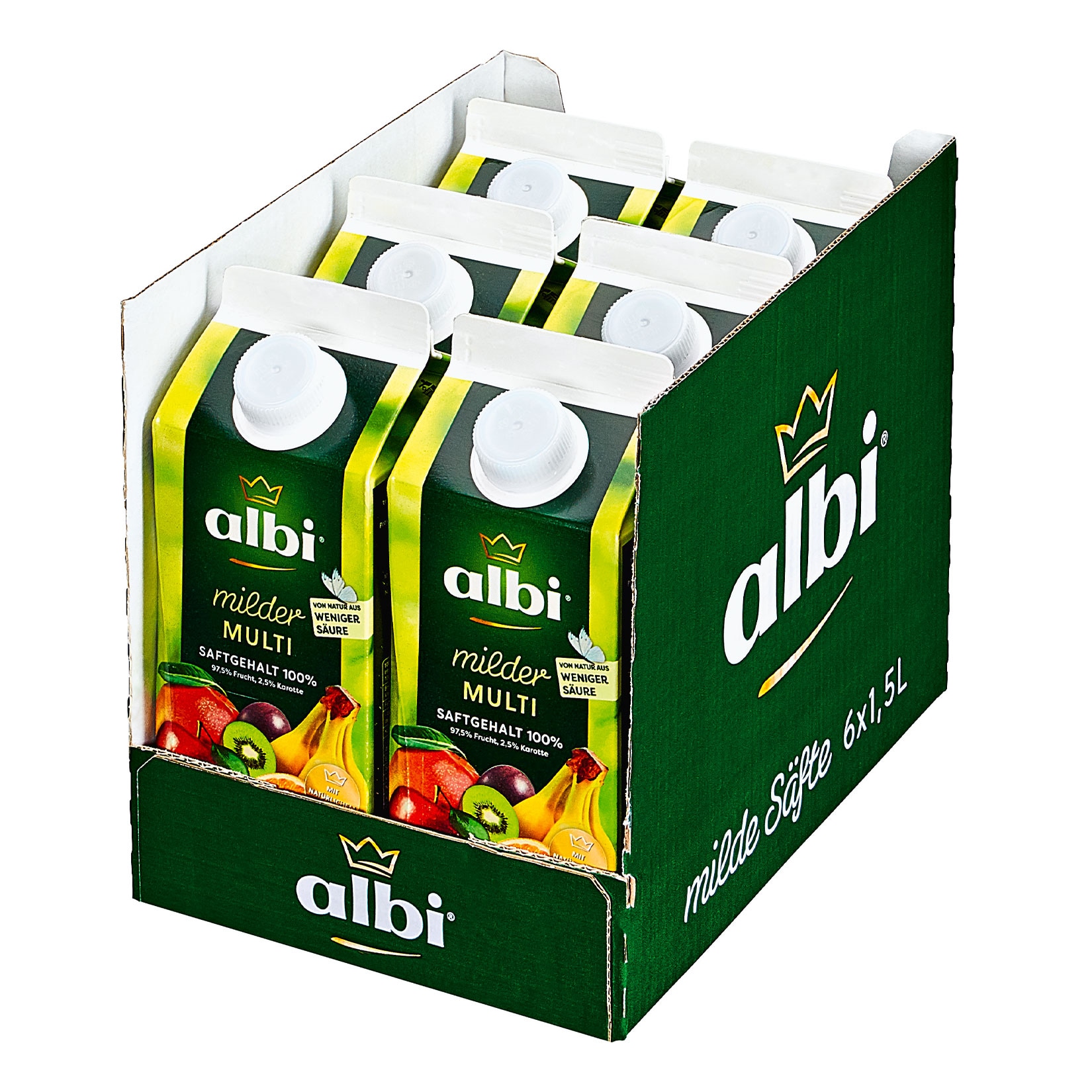 albi milder Multivitamin 1,5 Liter, 6er Pack - Bild 1
