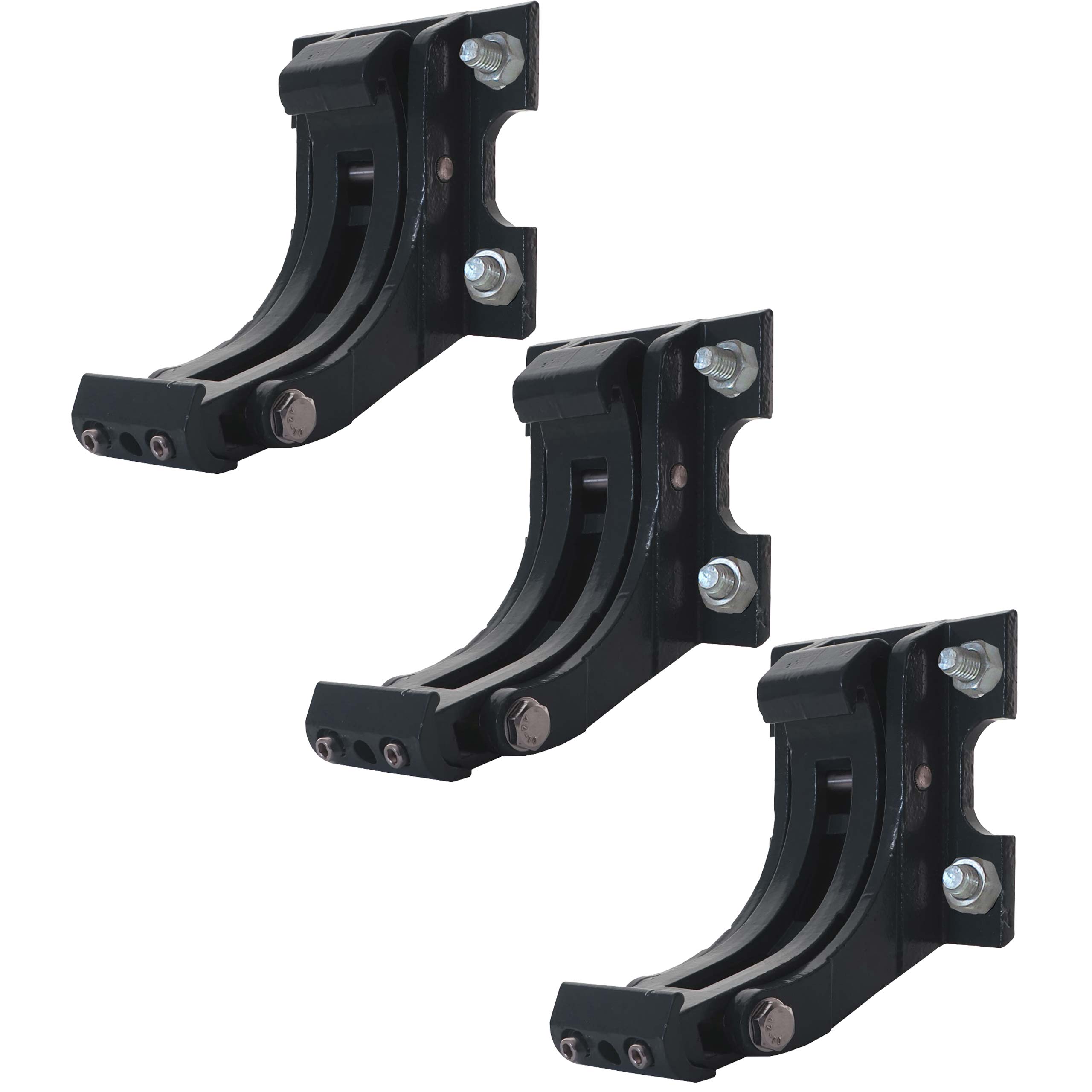 3er-Set Wandhalterung f&uuml;r Markise H124, Wandkonsole Wandmontage Adapter ~ anthrazit - Bild 1