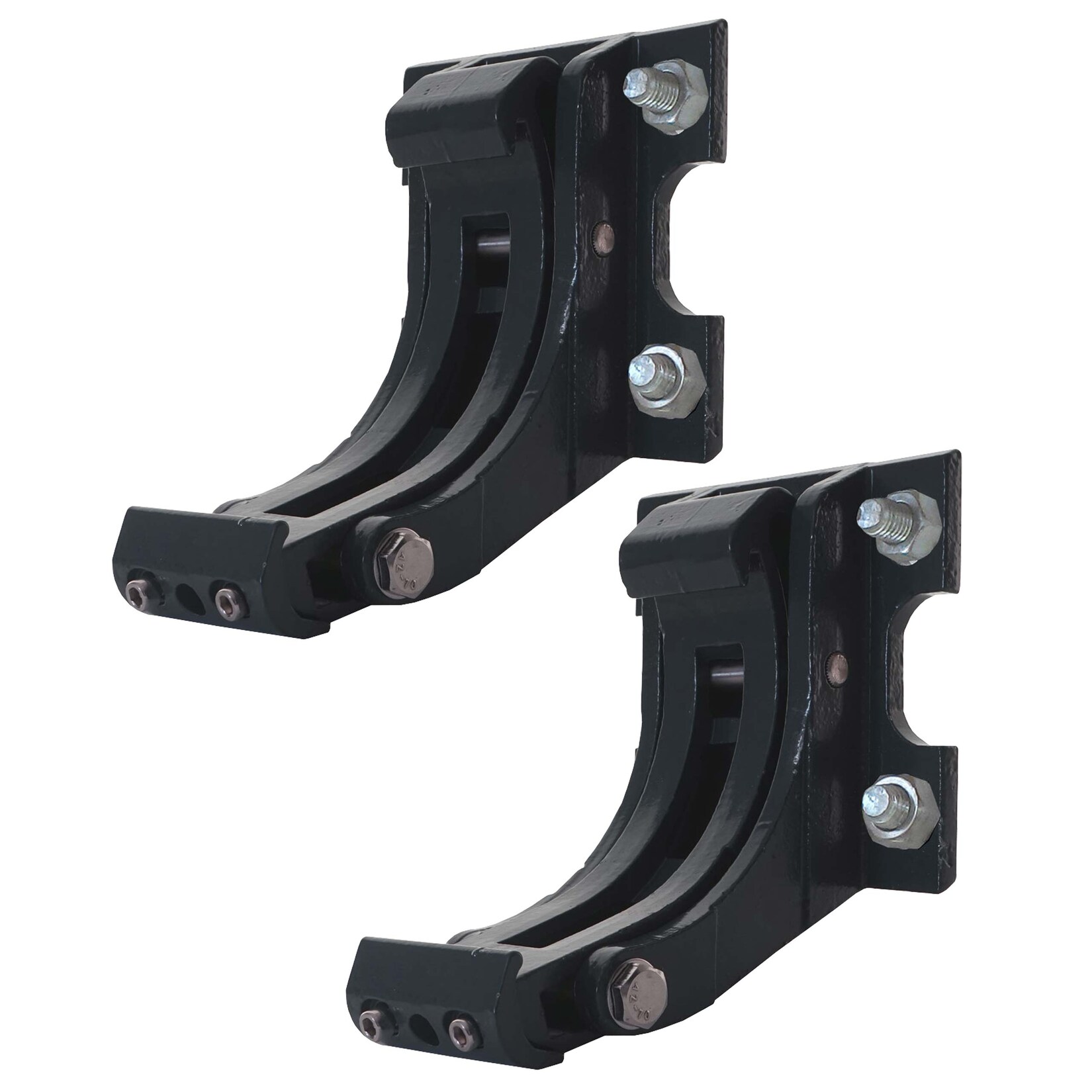 2er-Set Wandhalterung für Markise H122, H123, Wandkonsole Wandmontage Adapter ~ anthrazit