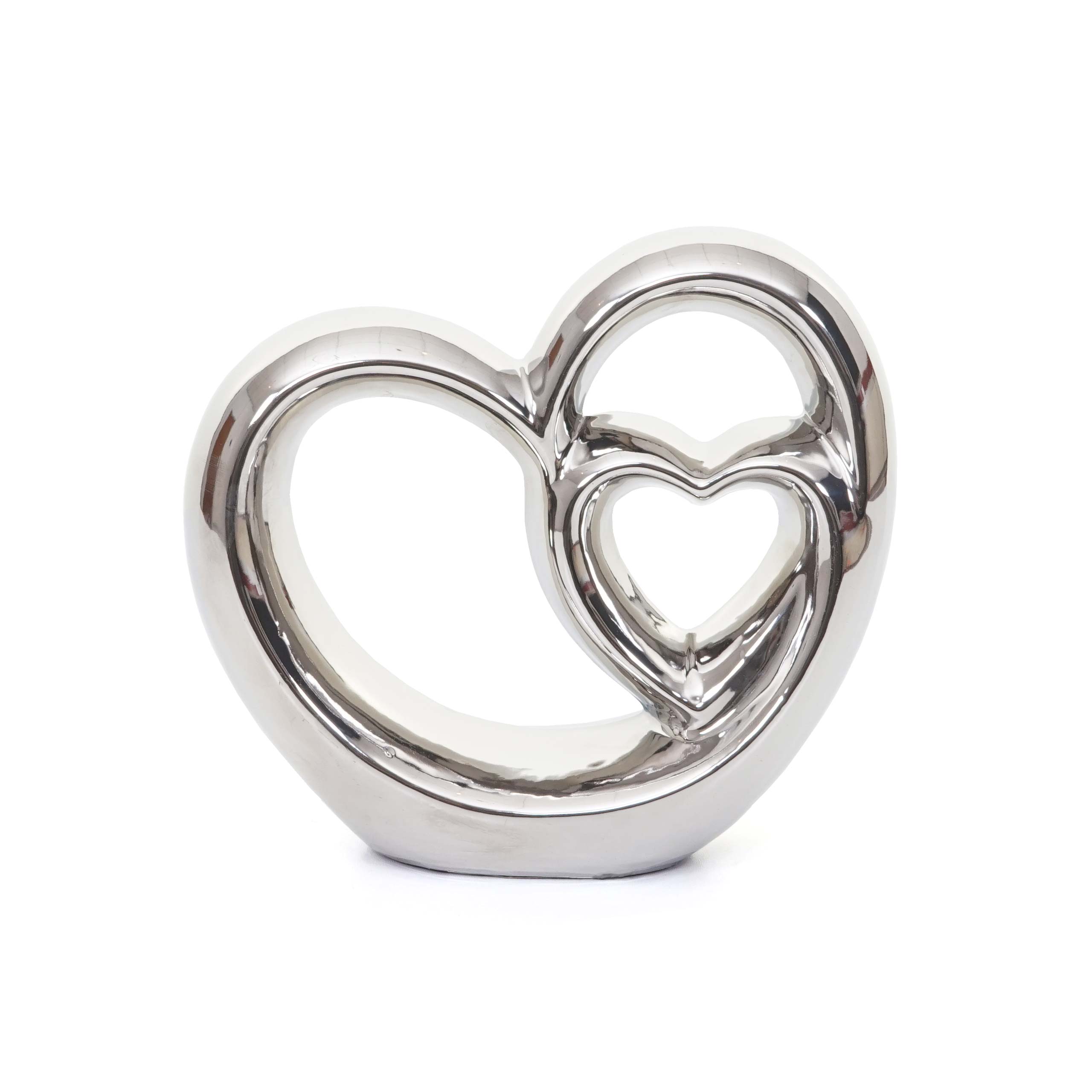 Deko-Herz MCW-G93, Tischdeko Dekofigur Skulptur, Keramik, 21x23x8cm - Bild 1