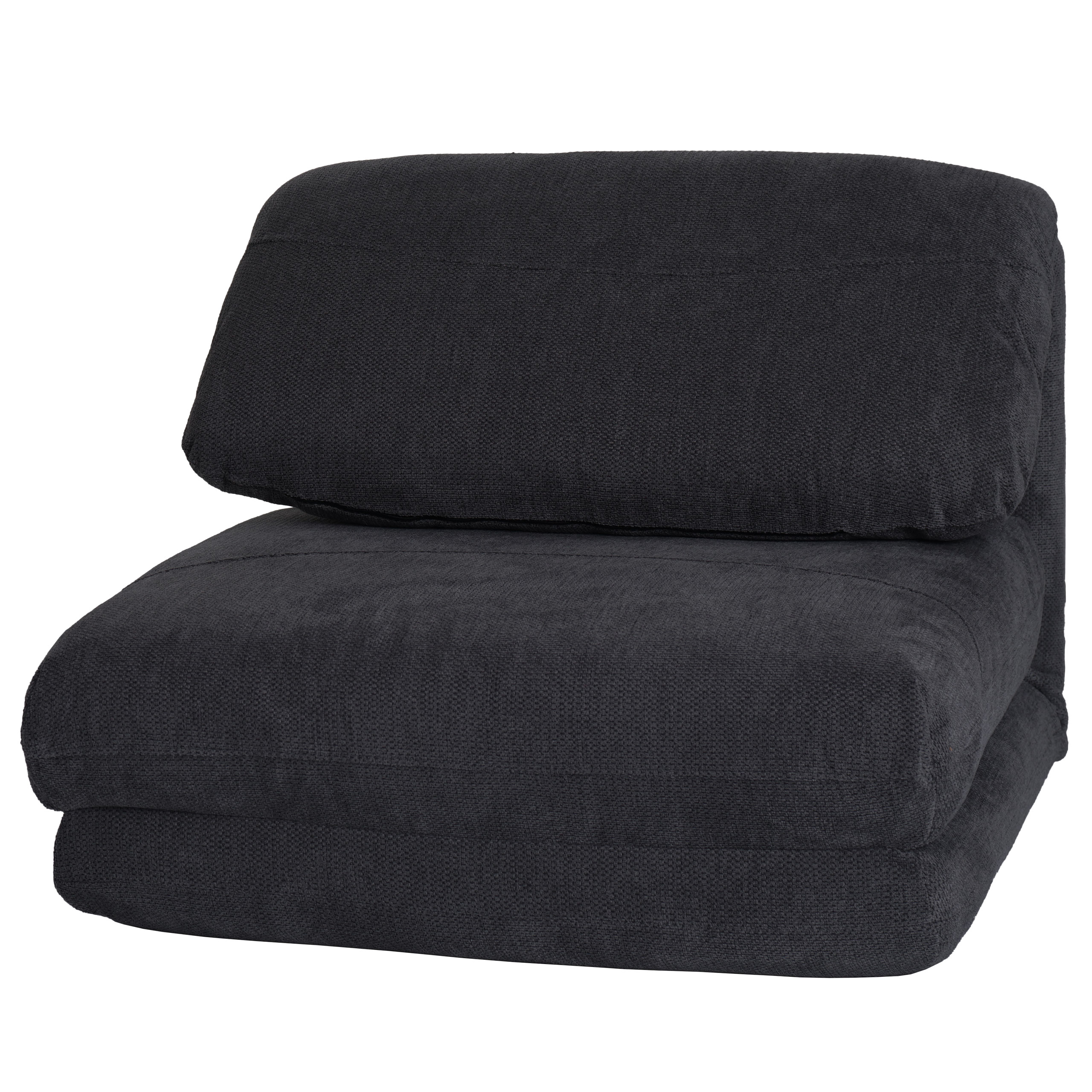 Schlafsessel MCW-E68, Schlafsofa Funktionssessel Klappsessel Relaxsessel, Stoff/Textil ~ dunkelgrau - Bild 1