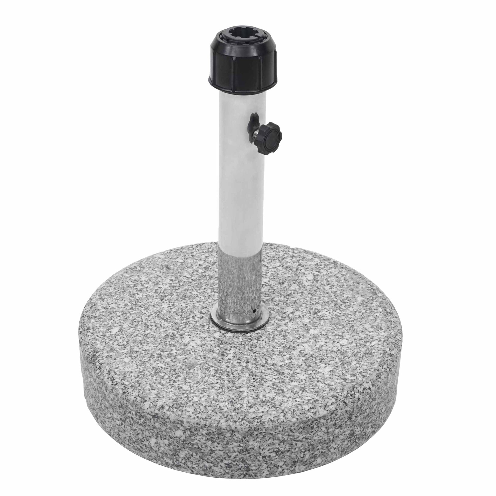 Sonnenschirmständer MCW-F92, Schirmständer Schirmhalter, Granit ~ 24kg rund grau | 04057651313511