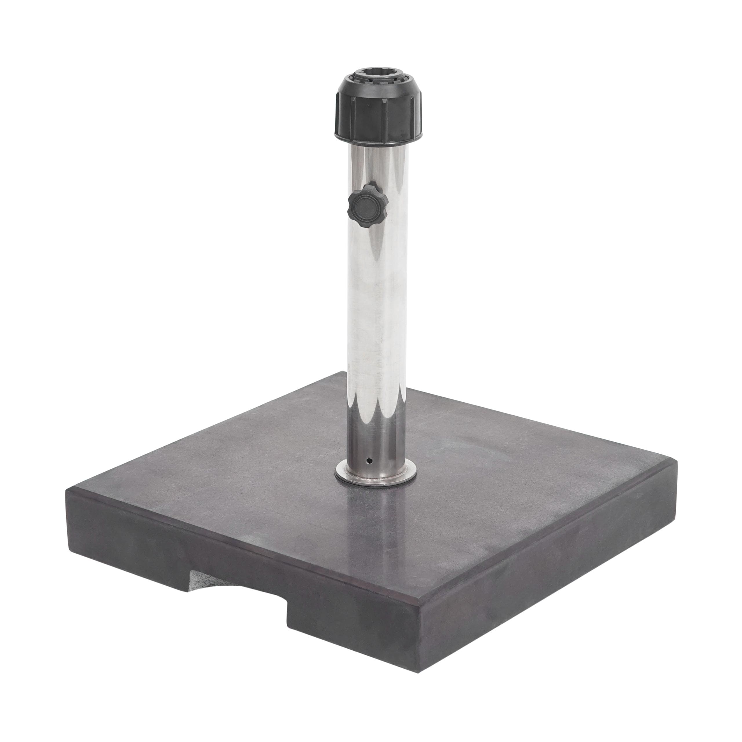 Sonnenschirmst&auml;nder MCW-F92, Schirmst&auml;nder Schirmhalter, Granit ~ 24kg eckig schwarz - Bild 1