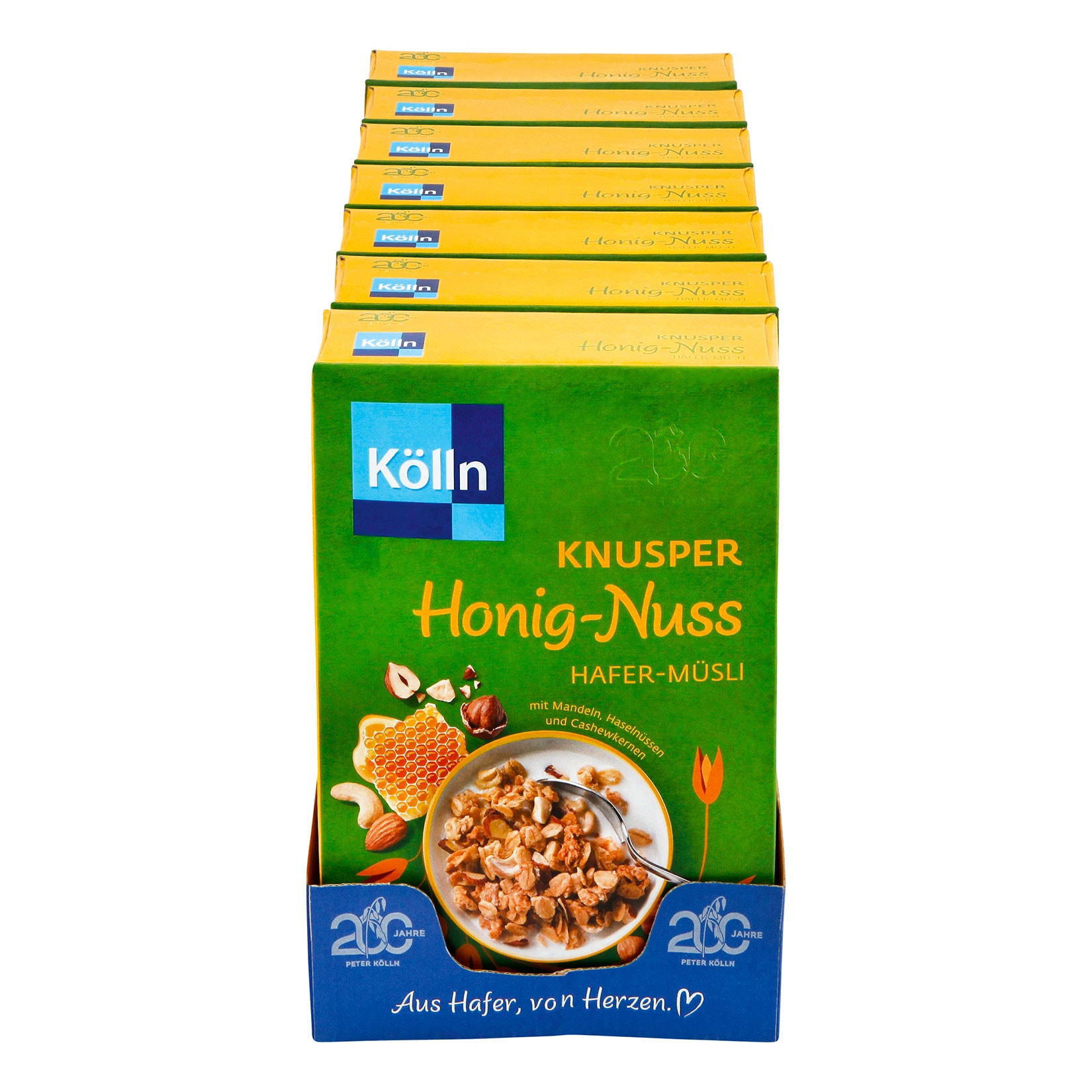 K&ouml;lln Knusper Honig-Nuss M&uuml;sli 500 g, 7er Pack - Bild 1
