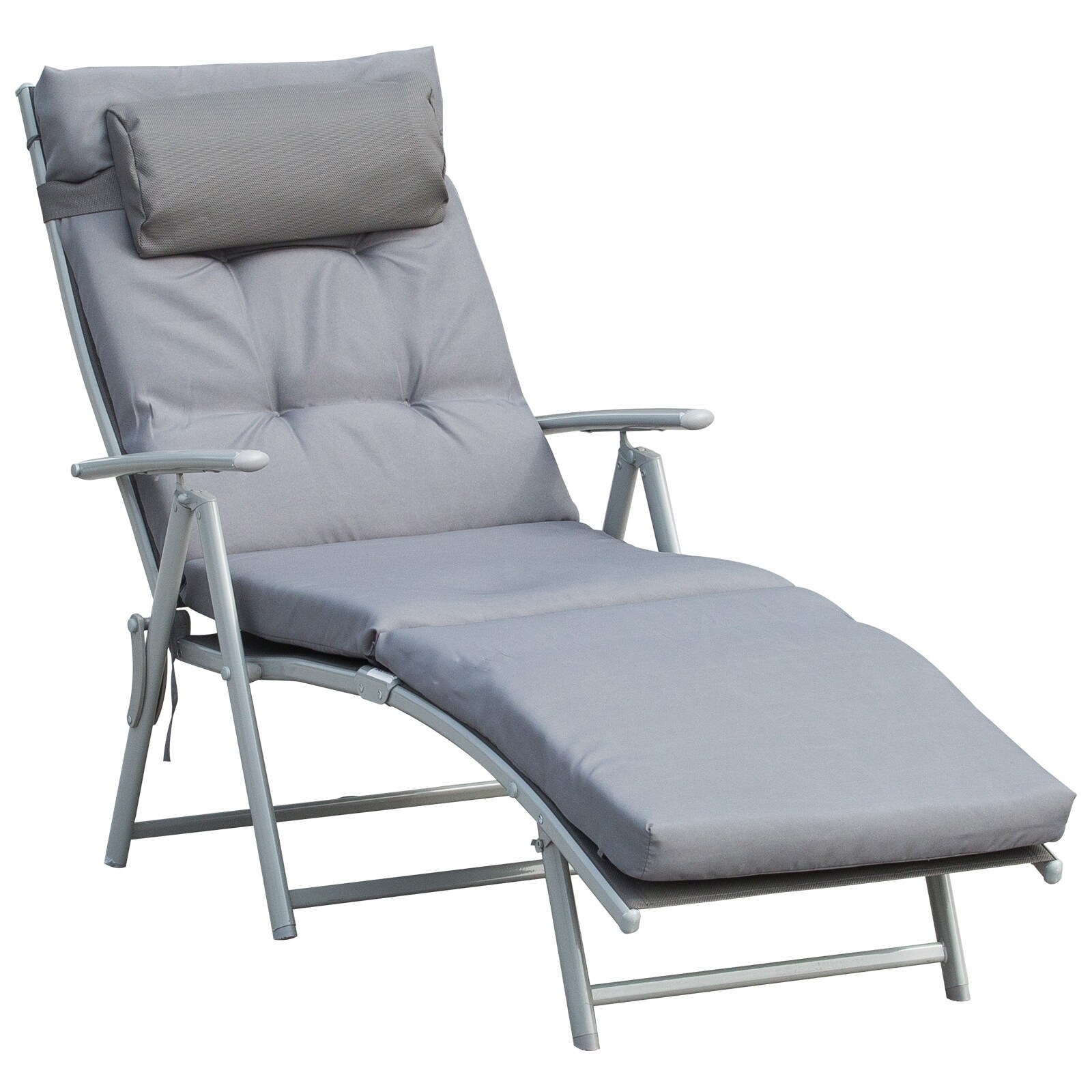 Gartenliege Metall, Texteline, Polyester, PP-Baumwolle
