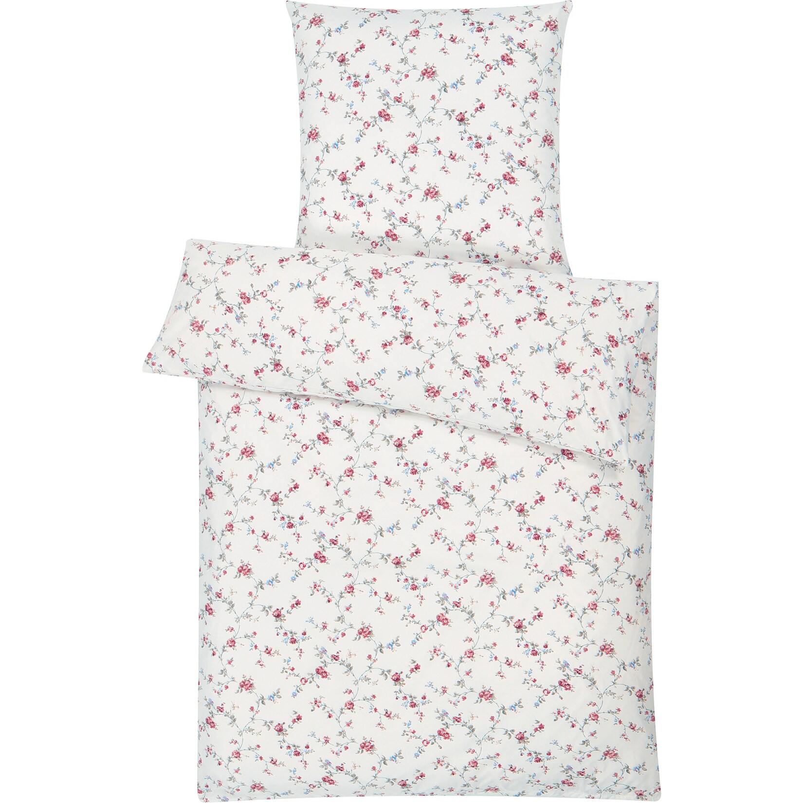 Dekor Mikrofaser Bettw&auml;sche - Blumen - Bild 1