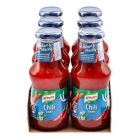 Knorr Chili-Sauce 250 ml, 6er Pack - Bild 1