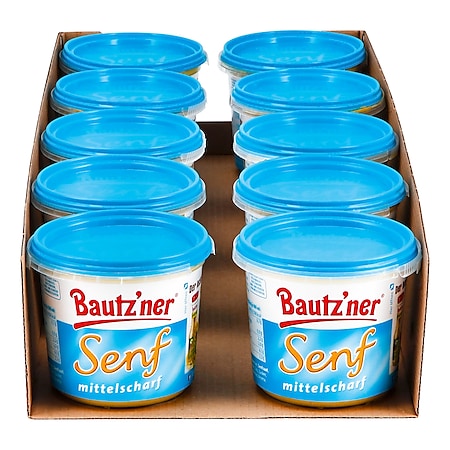 Bautzner Senf mittelscharf 200 ml, 10er Pack - Bild 1