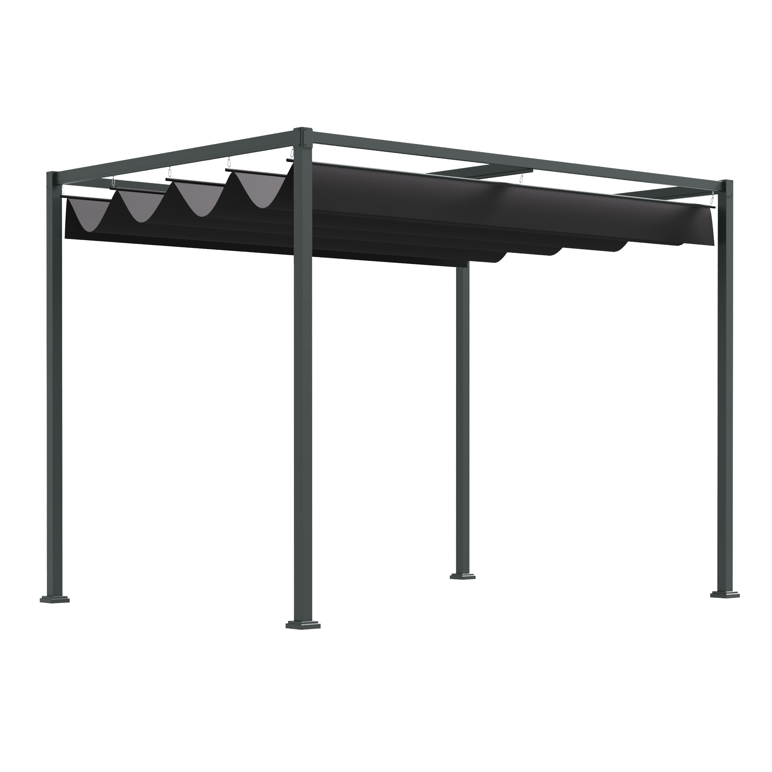 Outsunny Pergola Metall, Polyester - Bild 1